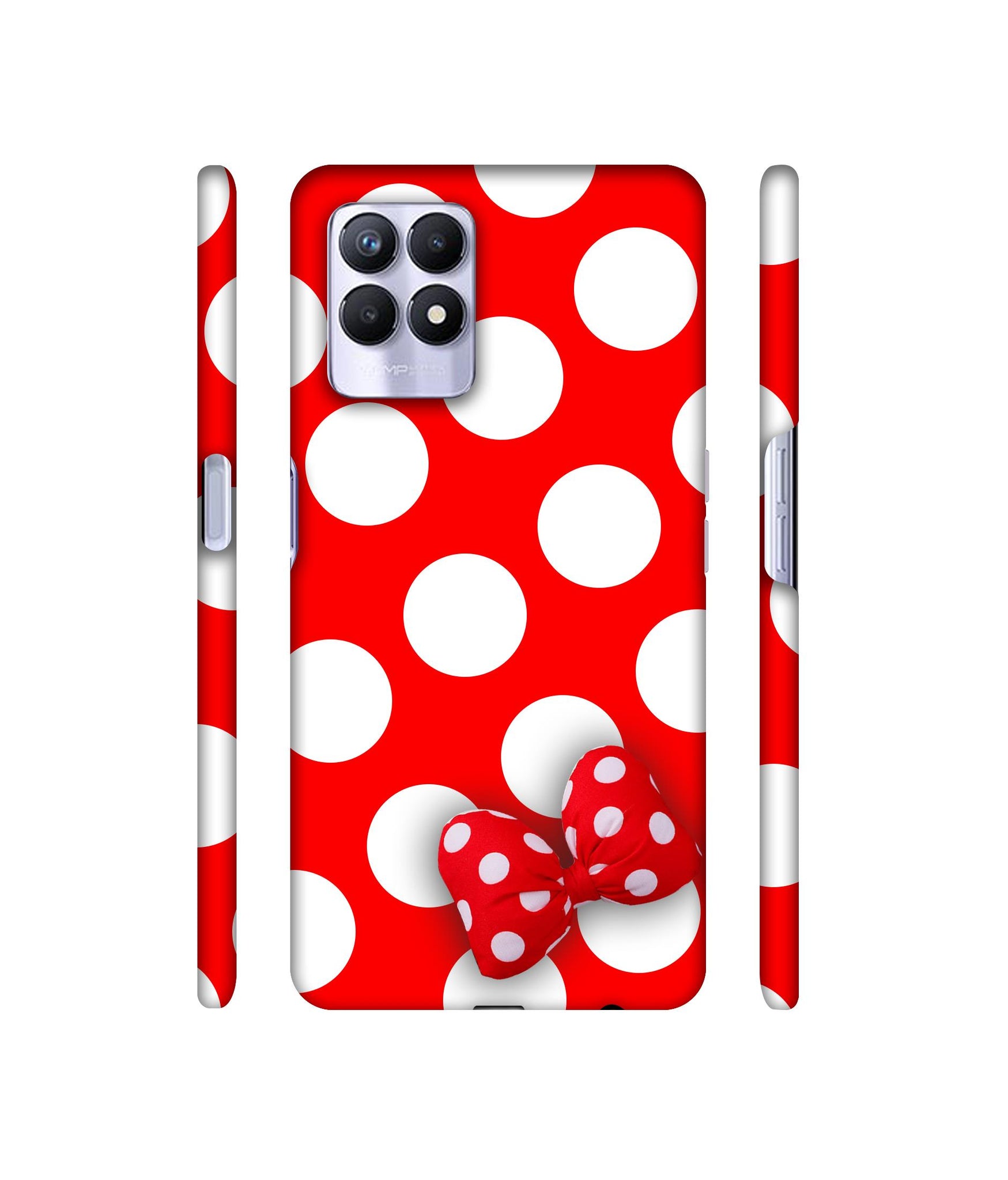 White Bubble Designer Hard Back Cover for Realme 8i