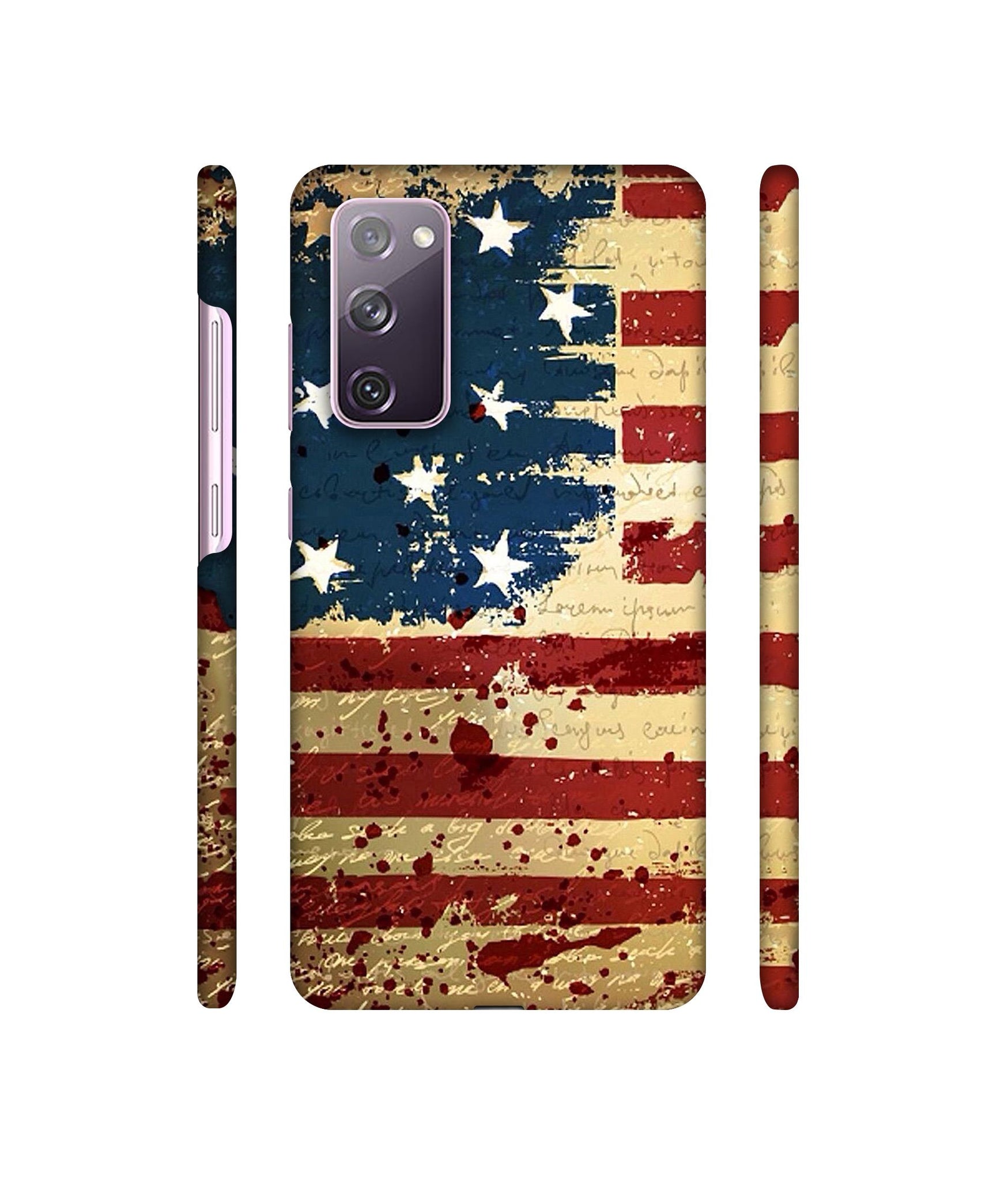 Colorful USA Flag Designer Hard Back Cover for Samsung Galaxy S20 FE 5G