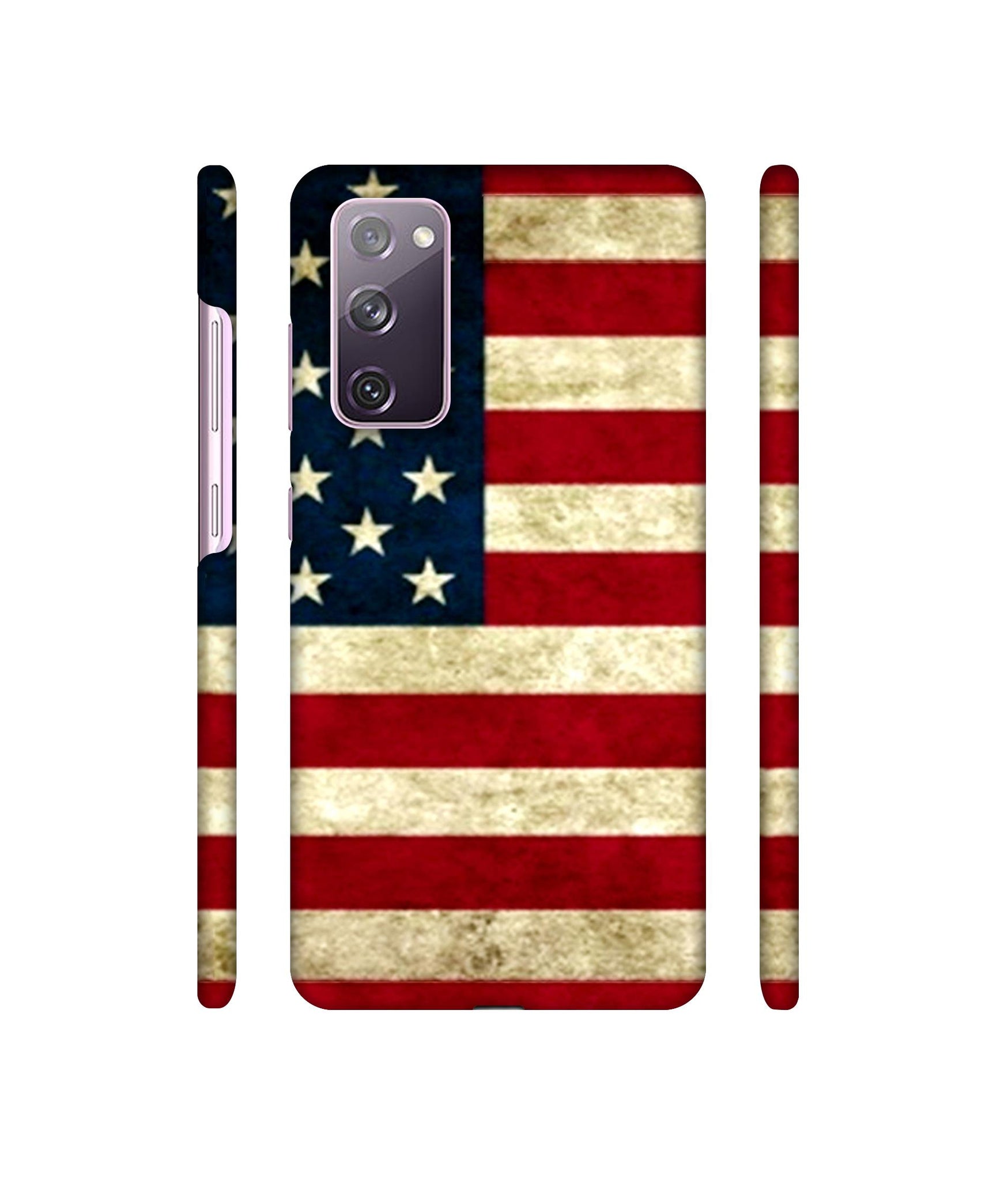 Multicoloured USA Flag Designer Hard Back Cover for Samsung Galaxy S20 FE 5G