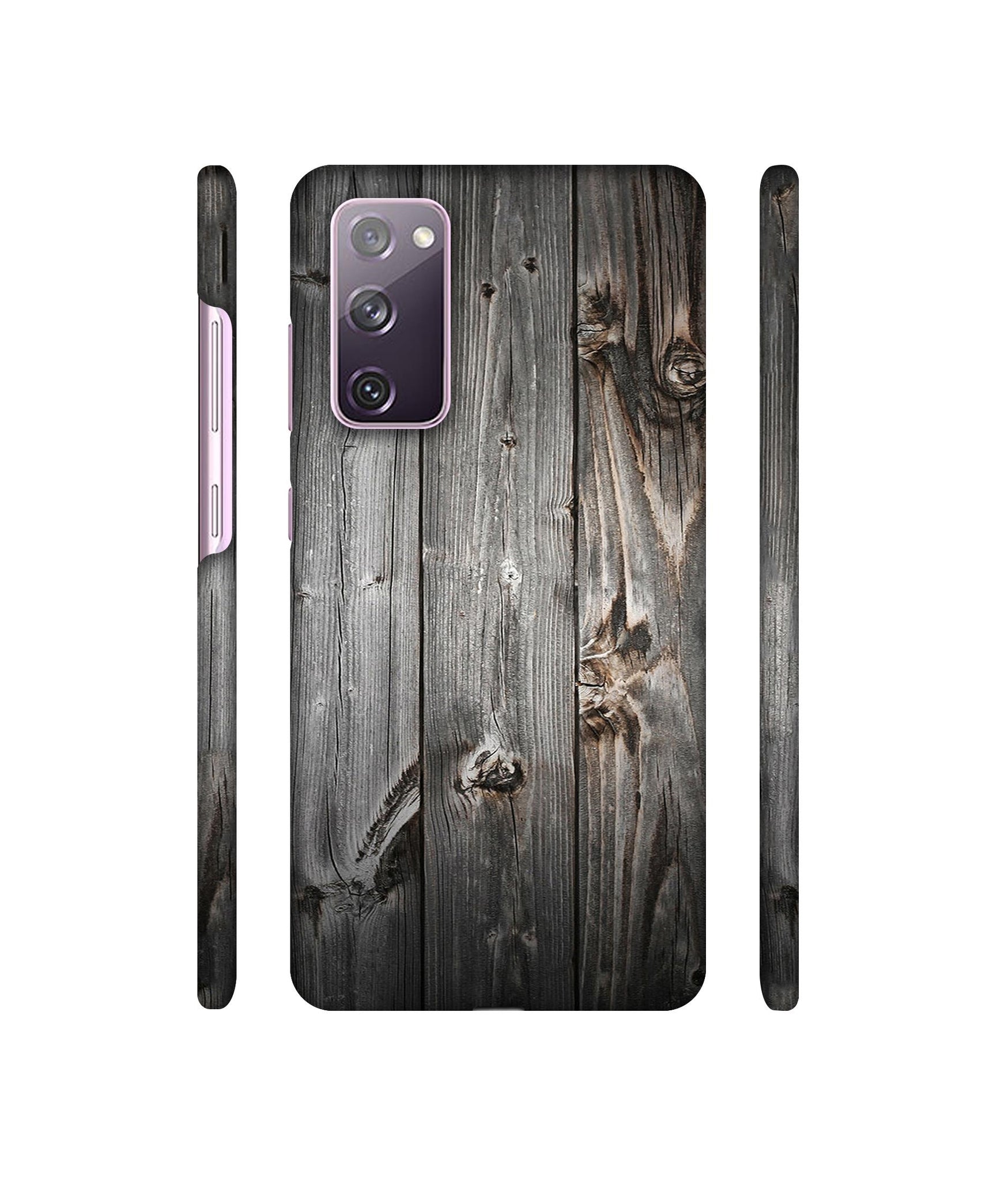 Grey Wooden Texture Designer Hard Back Cover for Samsung Galaxy S20 FE 5G