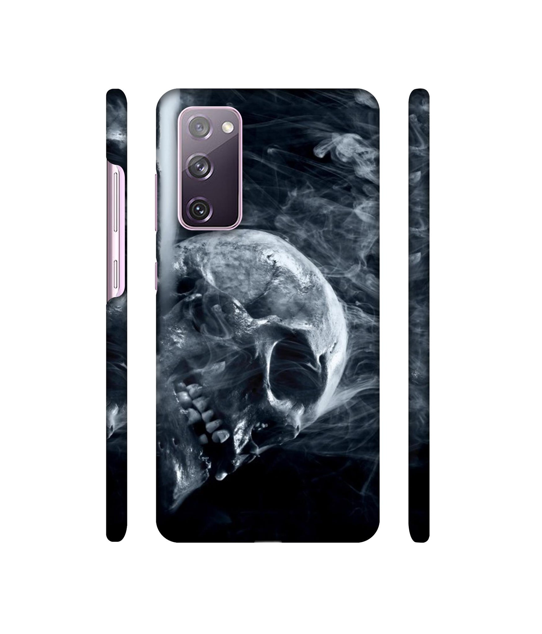 Skull Smoke Blue Scary Death Designer Hard Back Cover for Samsung Galaxy S20 FE 5G
