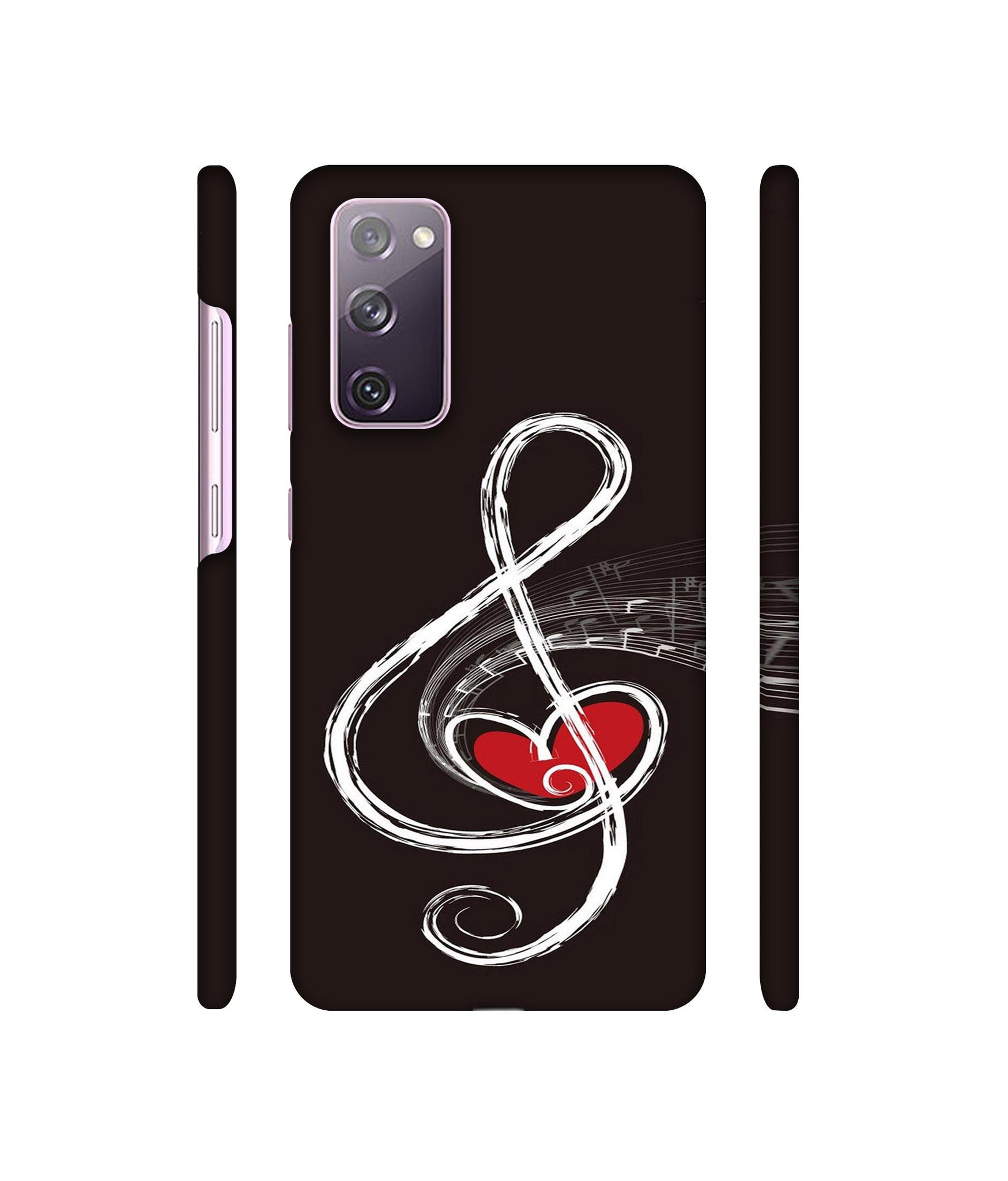 Love Note Music Designer Hard Back Cover for Samsung Galaxy S20 FE 5G