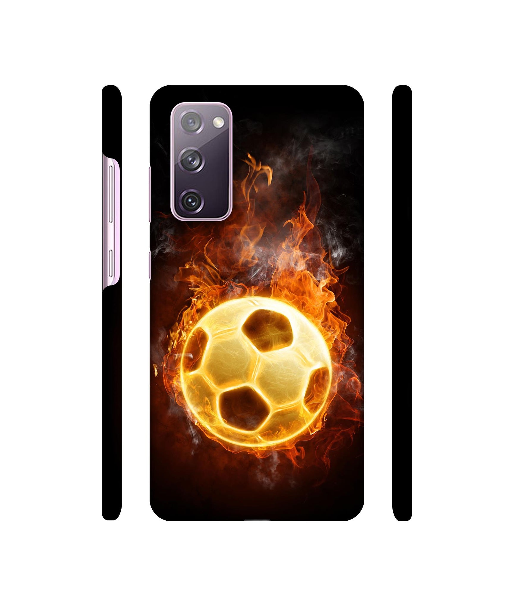 Football & Fire Designer Hard Back Cover for Samsung Galaxy S20 FE 5G