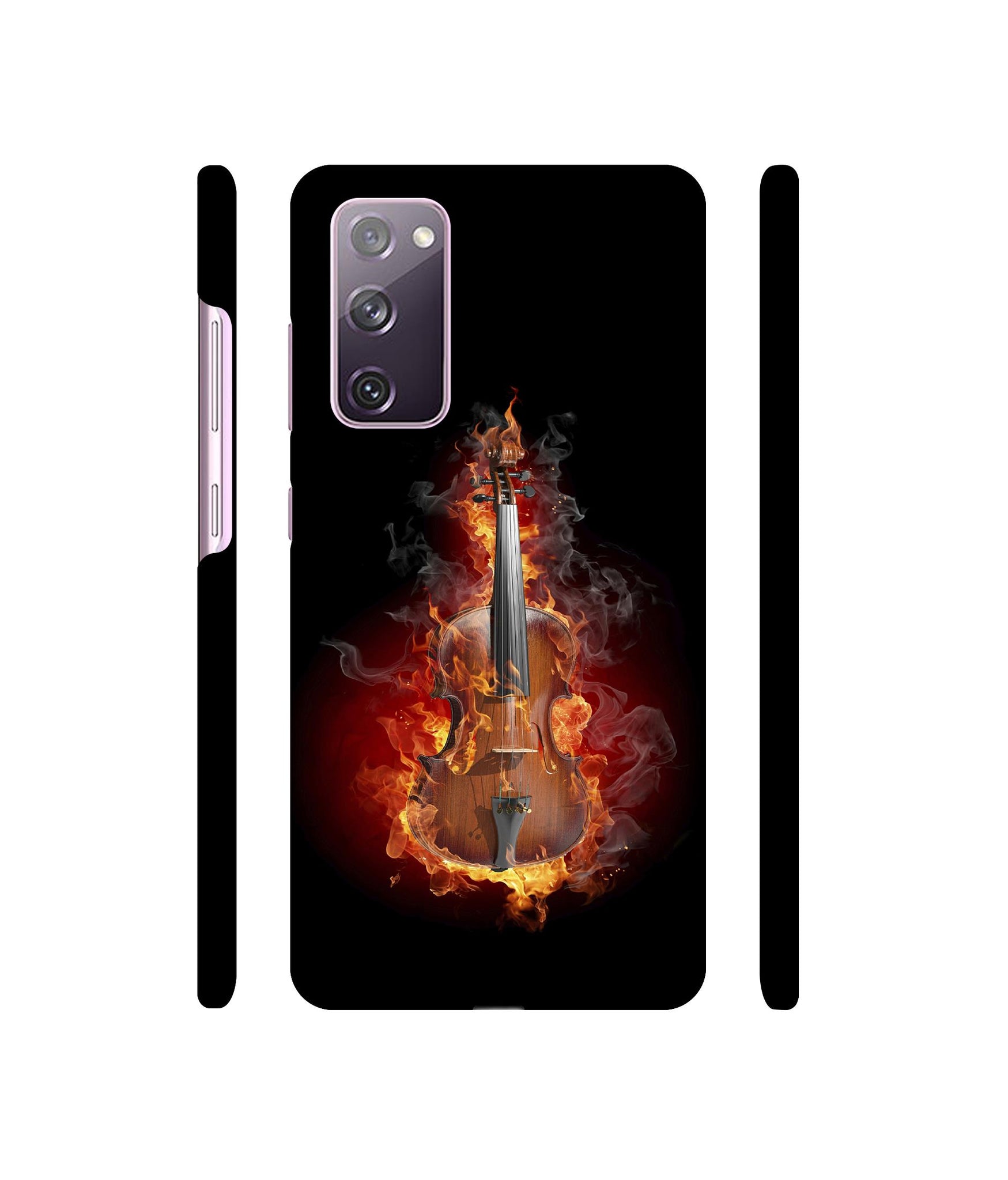 Burning Violin Designer Hard Back Cover for Samsung Galaxy S20 FE 5G