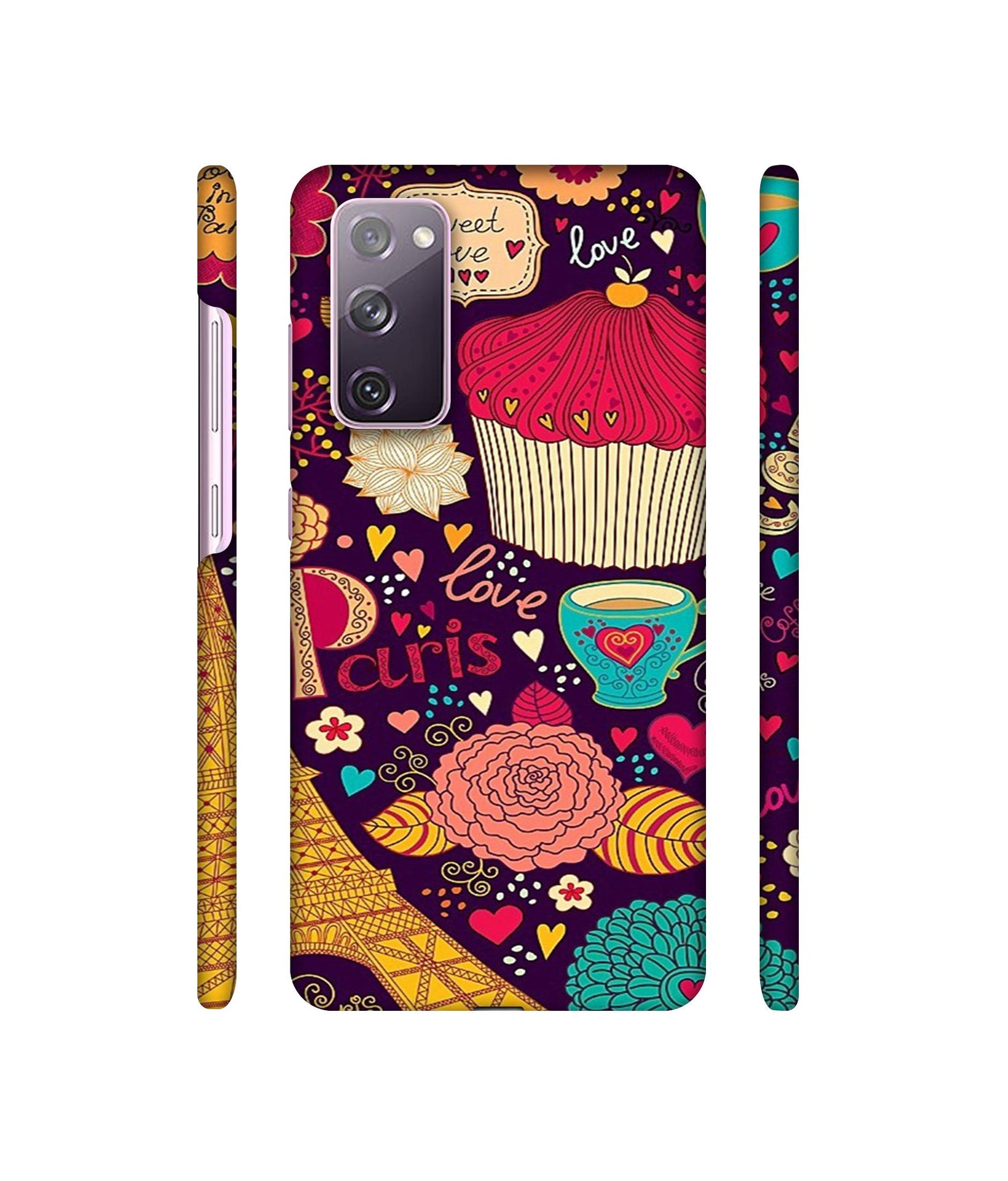 Paris Flower Love Designer Hard Back Cover for Samsung Galaxy S20 FE 5G