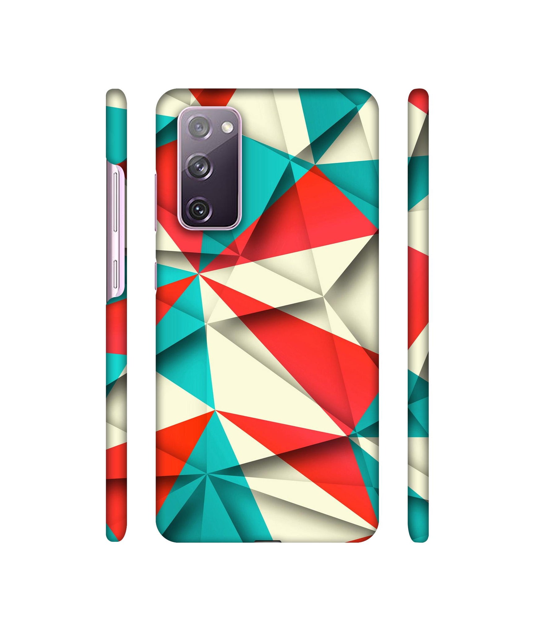 Red Blue White Pattern Designer Hard Back Cover for Samsung Galaxy S20 FE 5G