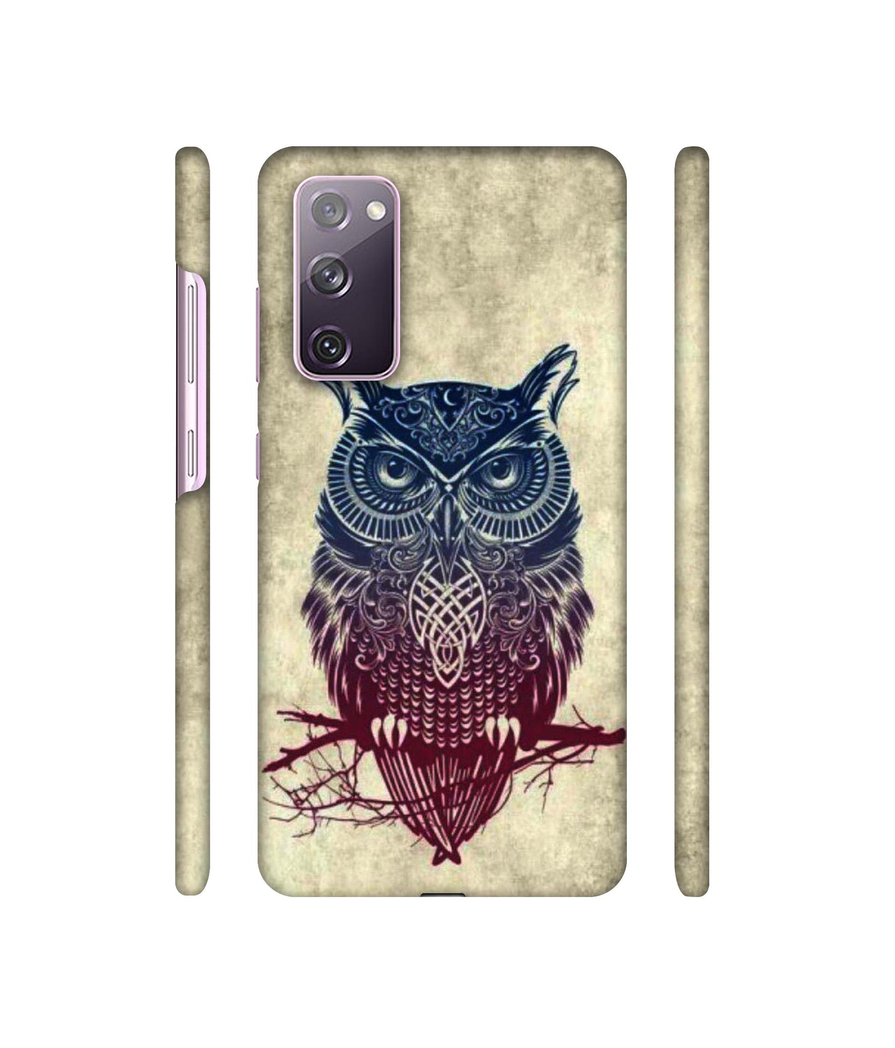 Owl Pattern Designer Hard Back Cover for Samsung Galaxy S20 FE 5G