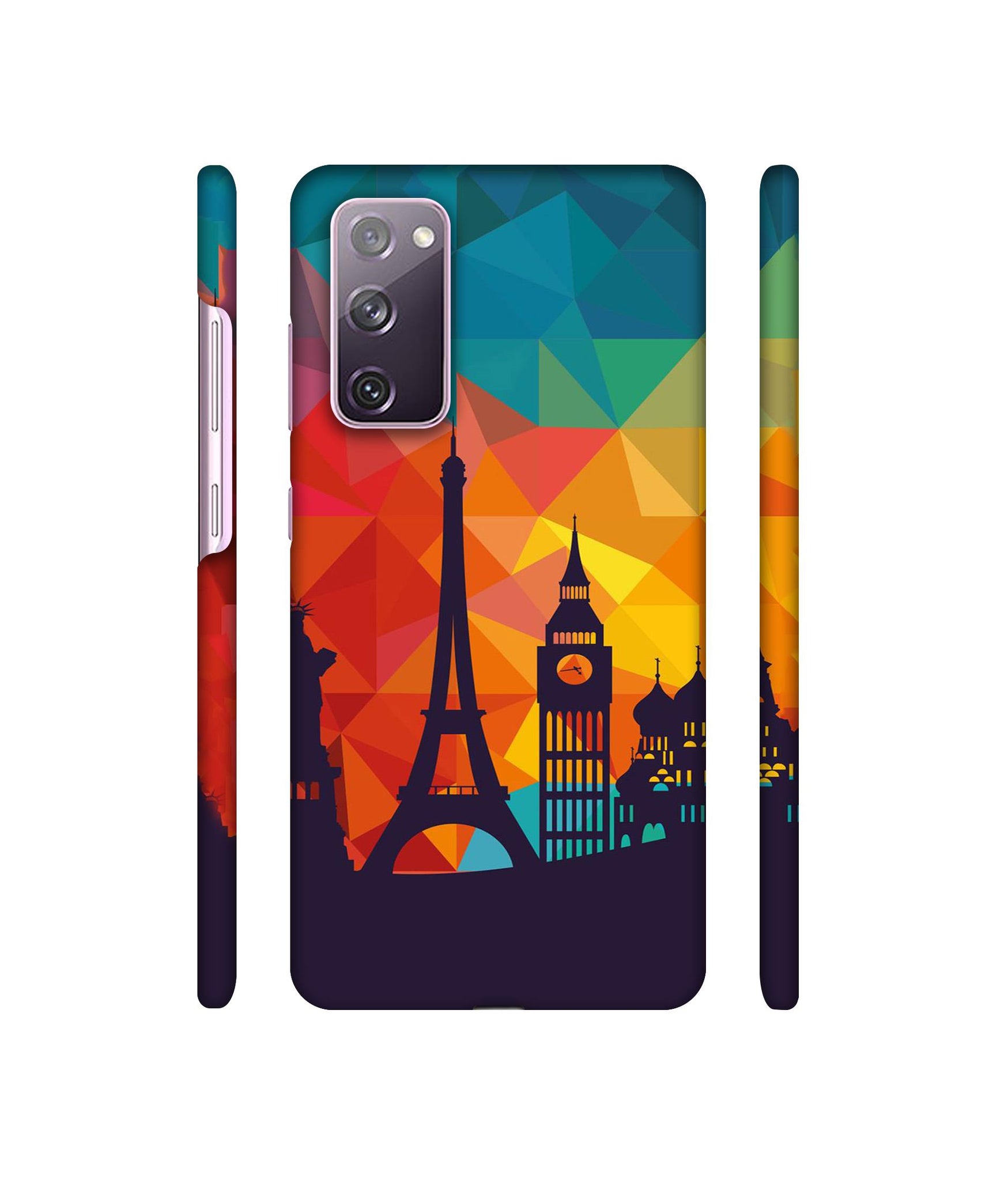Colored Paris Designer Hard Back Cover for Samsung Galaxy S20 FE 5G