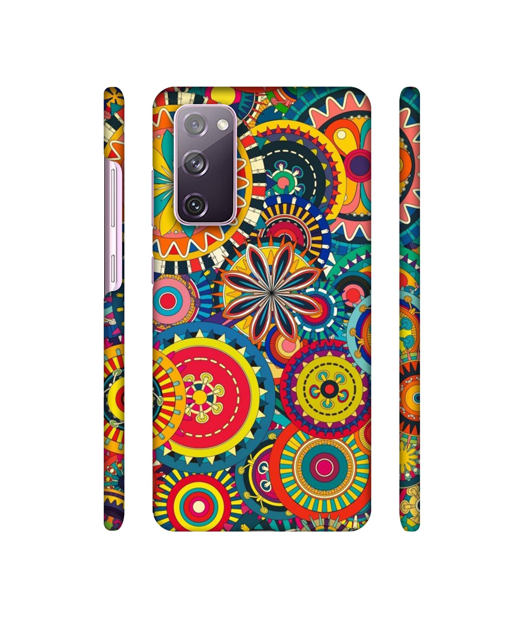Ring Pattern Print Designer Hard Back Cover for Samsung Galaxy S20 FE 5G