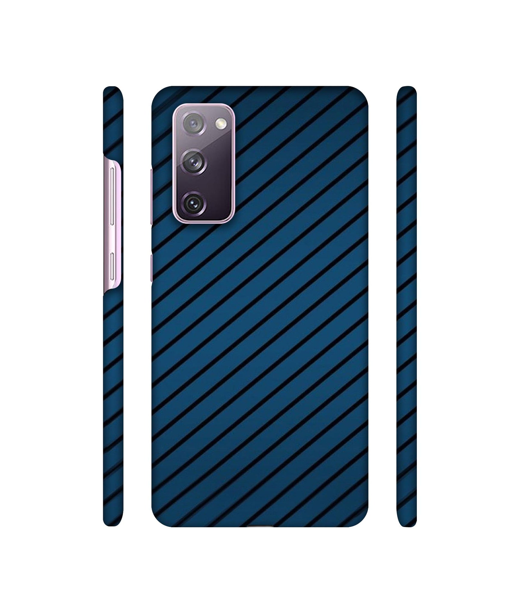 Blue Stripes Designer Hard Back Cover for Samsung Galaxy S20 FE 5G