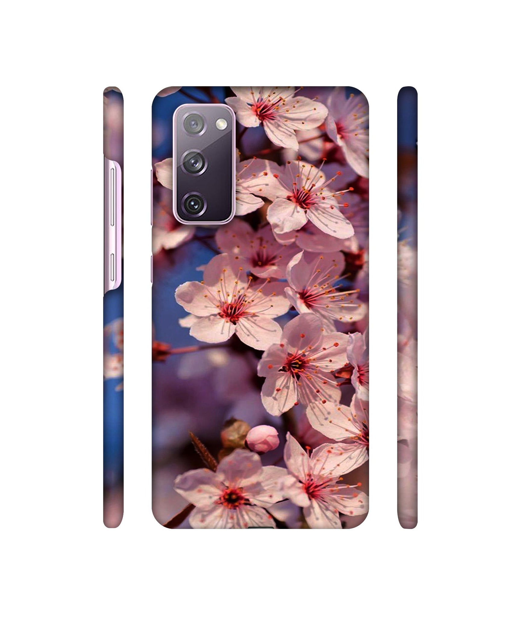 Pink Flowers Pattern Designer Hard Back Cover for Samsung Galaxy S20 FE 5G