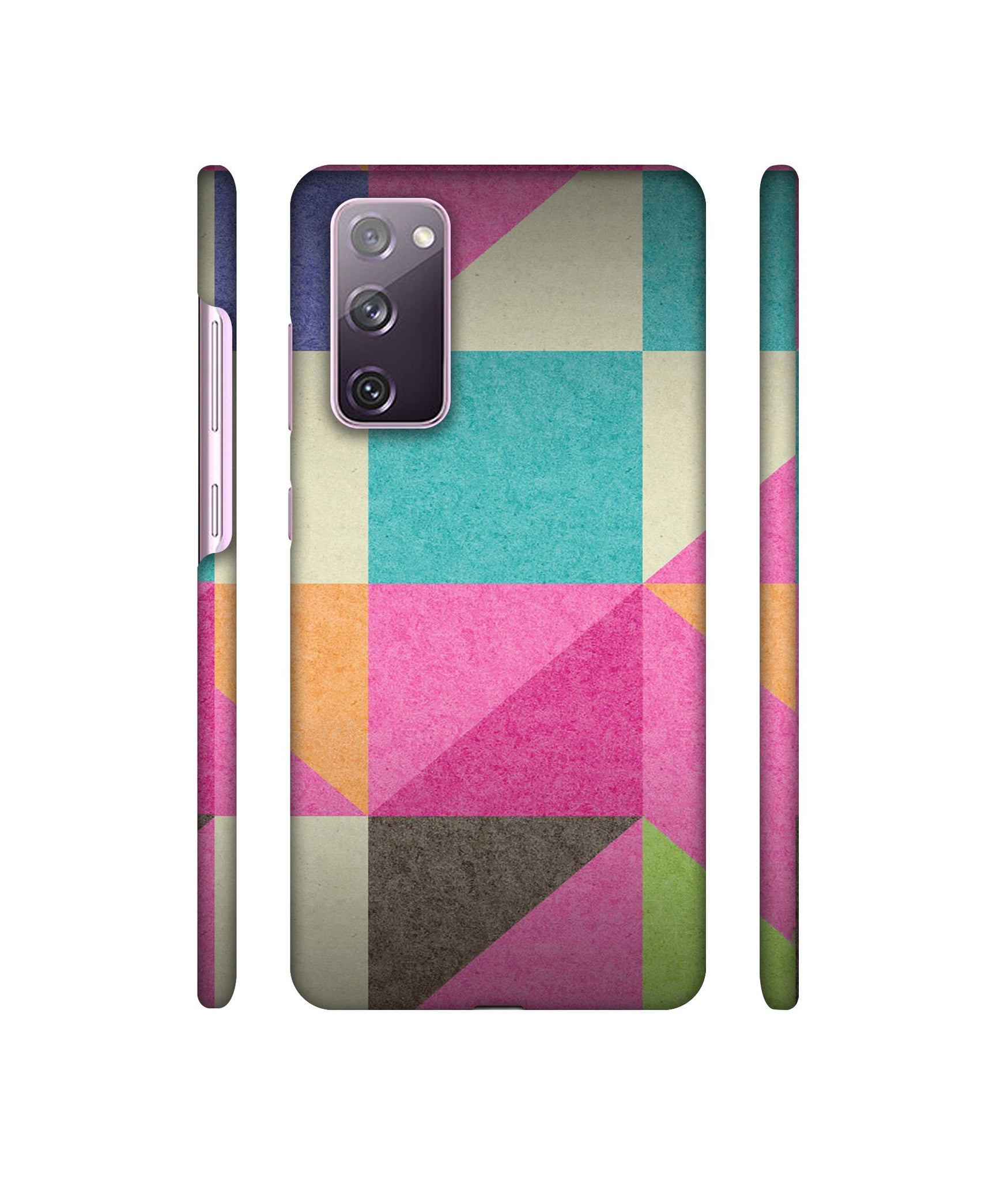 Pink Cyan Designer Hard Back Cover for Samsung Galaxy S20 FE 5G