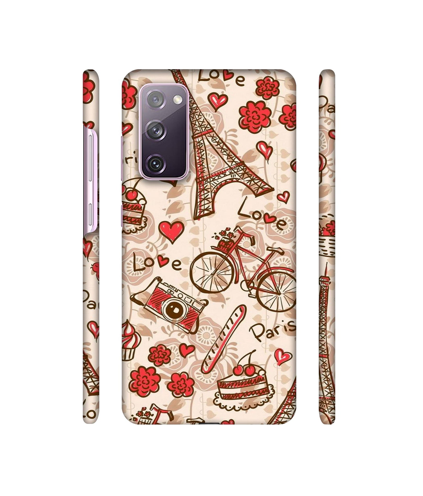 Vintage Paris Designer Hard Back Cover for Samsung Galaxy S20 FE 5G