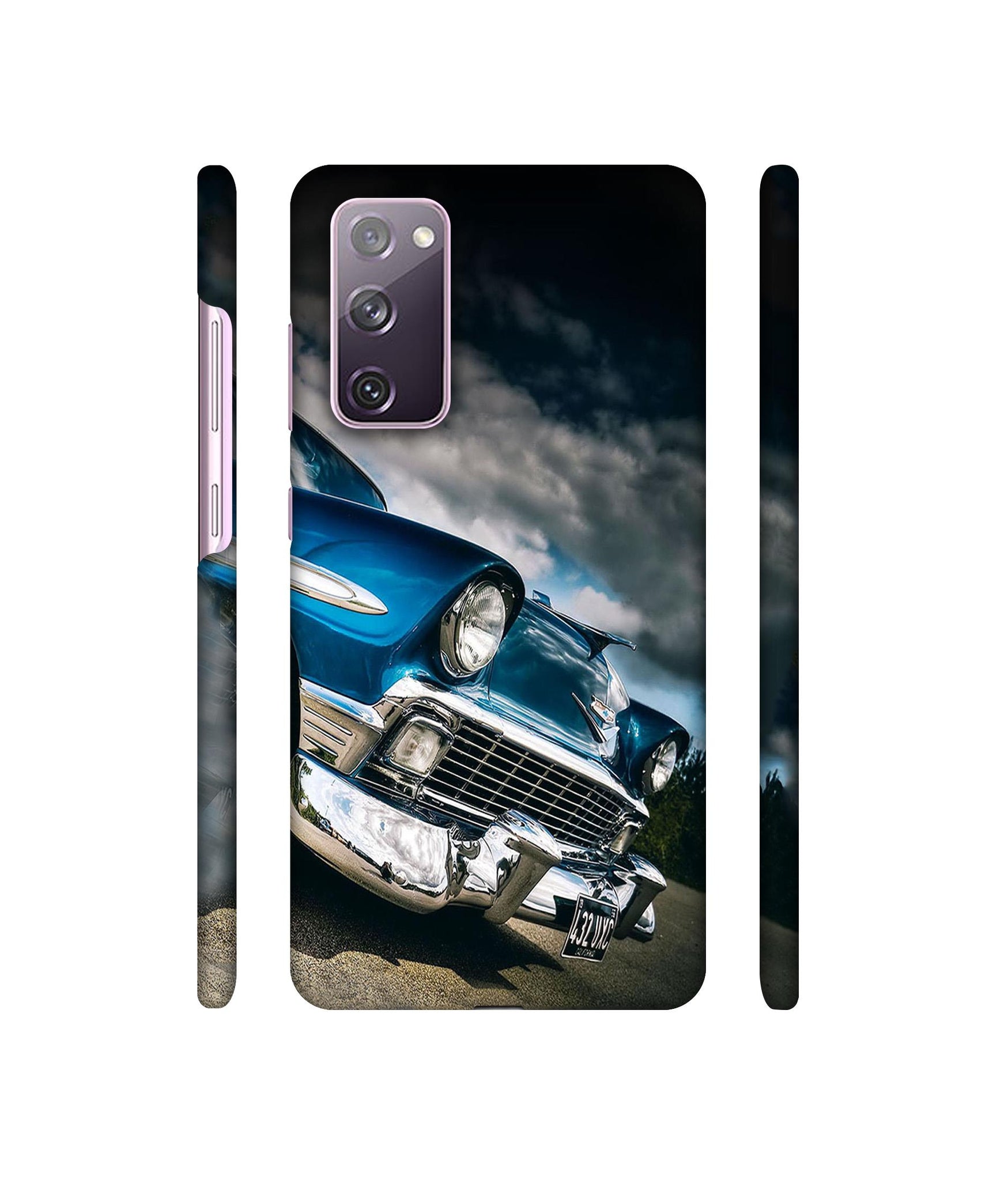 Vintage Car Pattern Designer Hard Back Cover for Samsung Galaxy S20 FE 5G