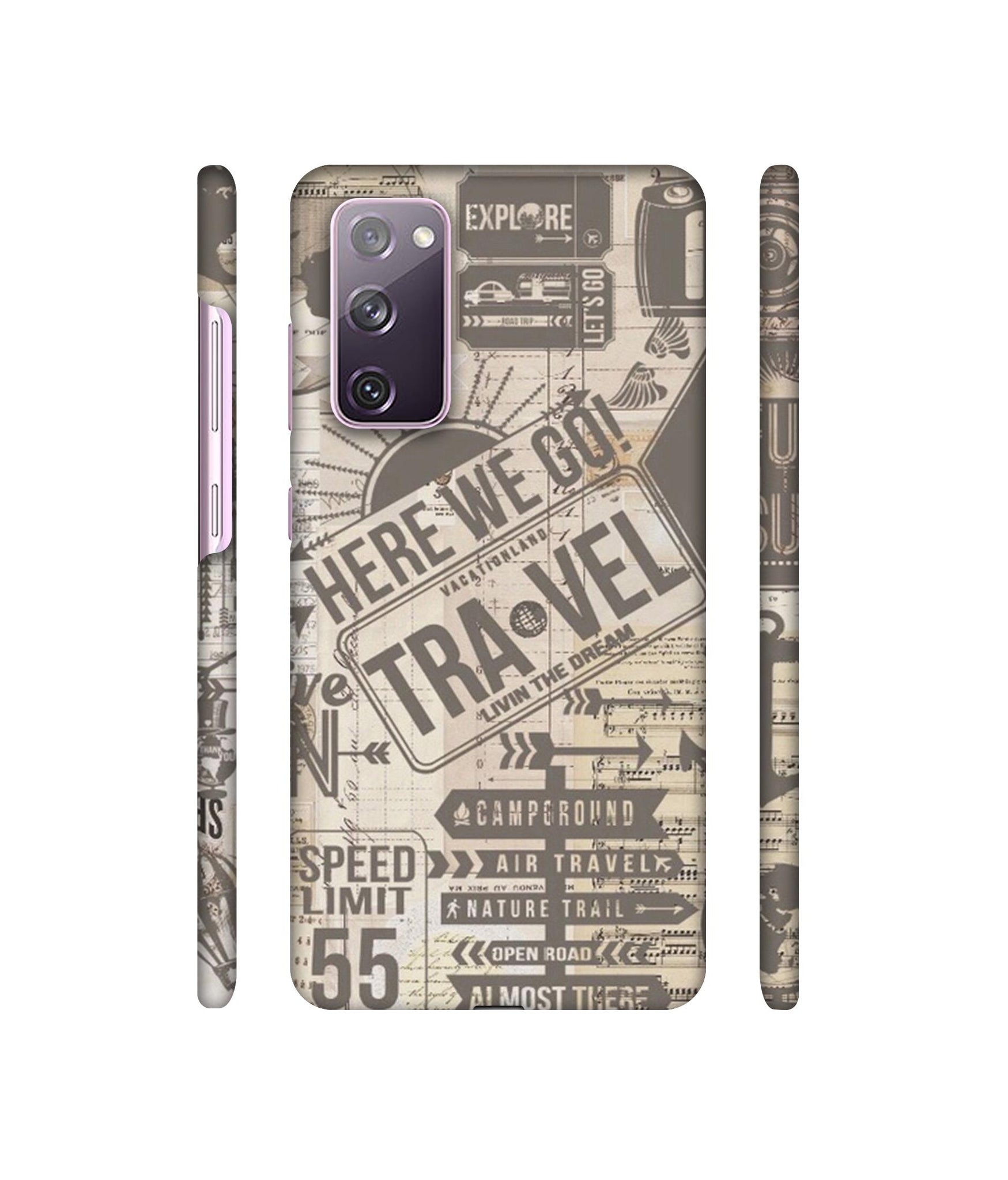 Travel Designer Hard Back Cover for Samsung Galaxy S20 FE 5G