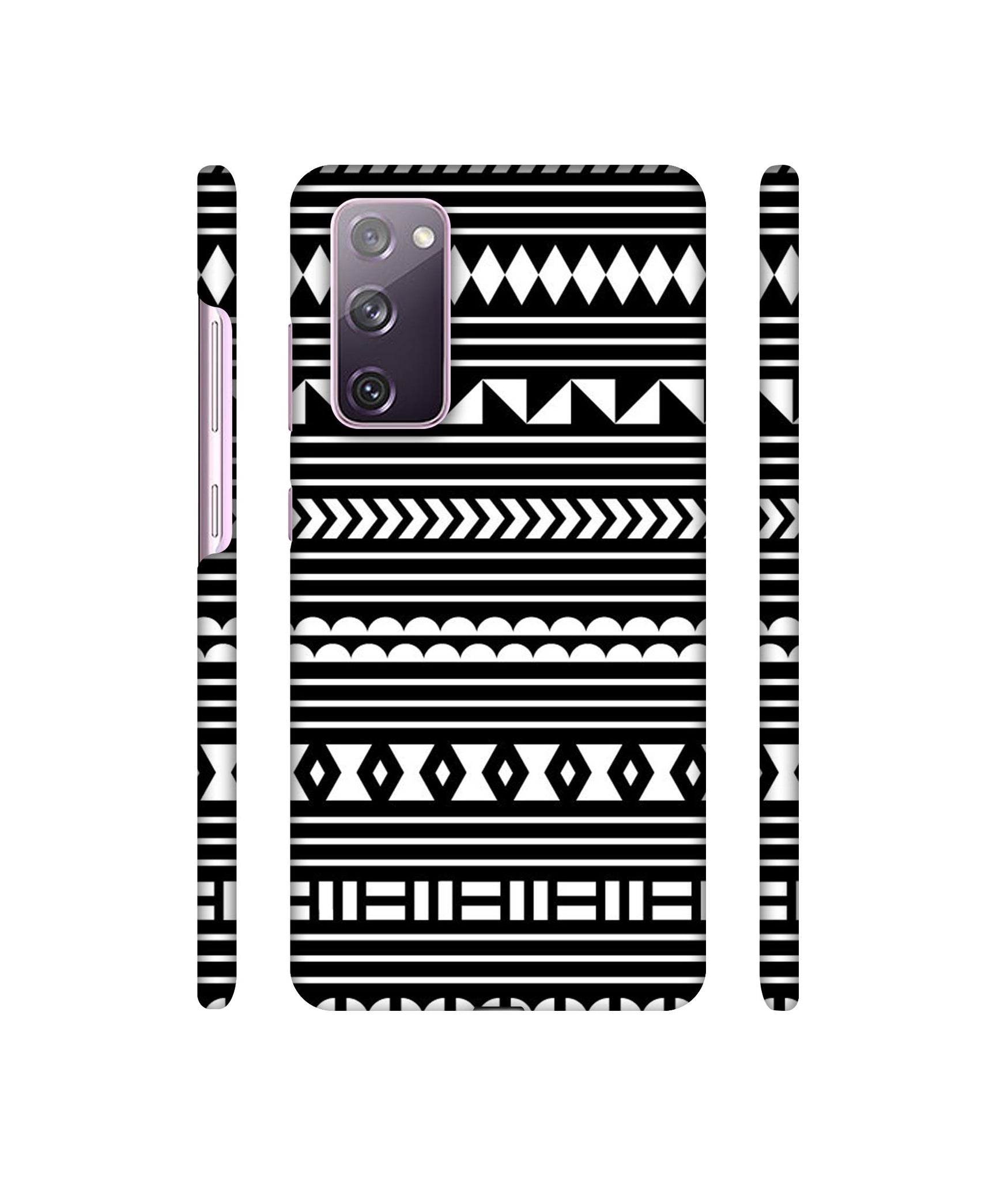 Black Pattern Designer Hard Back Cover for Samsung Galaxy S20 FE 5G