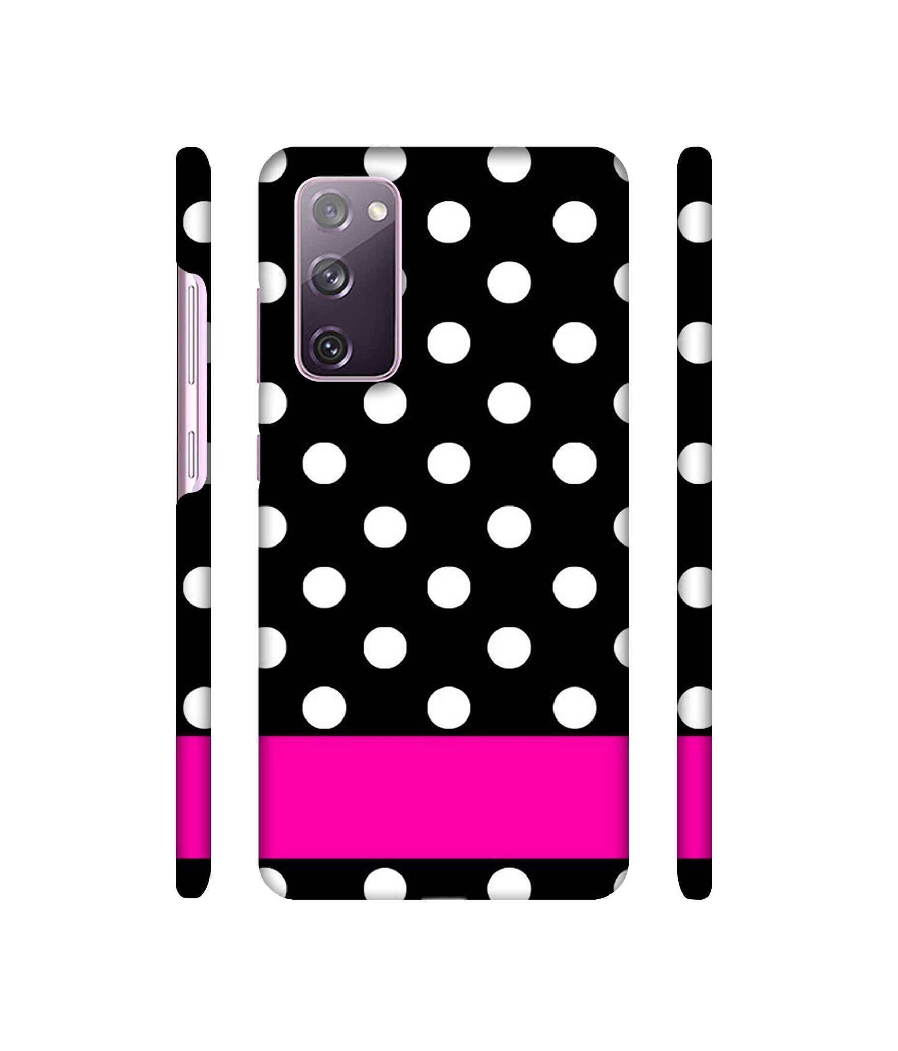 White Dots Pattern Designer Hard Back Cover for Samsung Galaxy S20 FE 5G