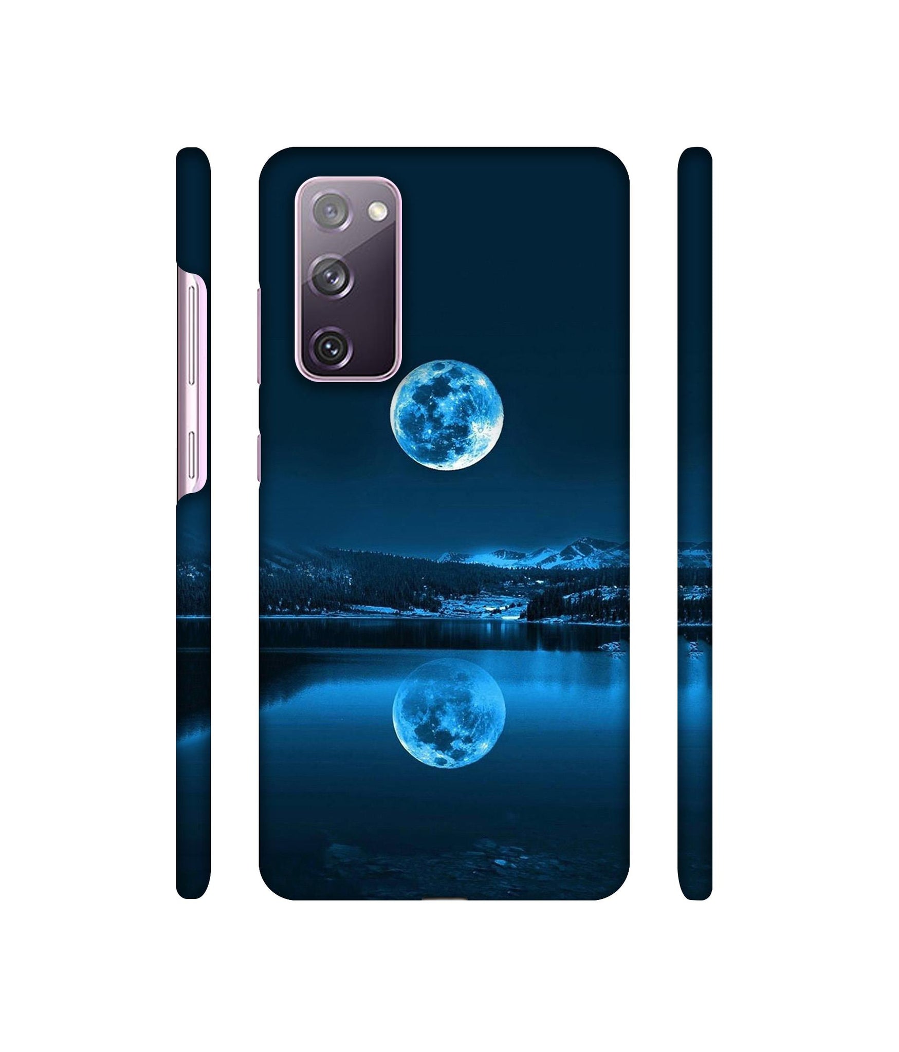 Moon Pattern Print Designer Hard Back Cover for Samsung Galaxy S20 FE 5G
