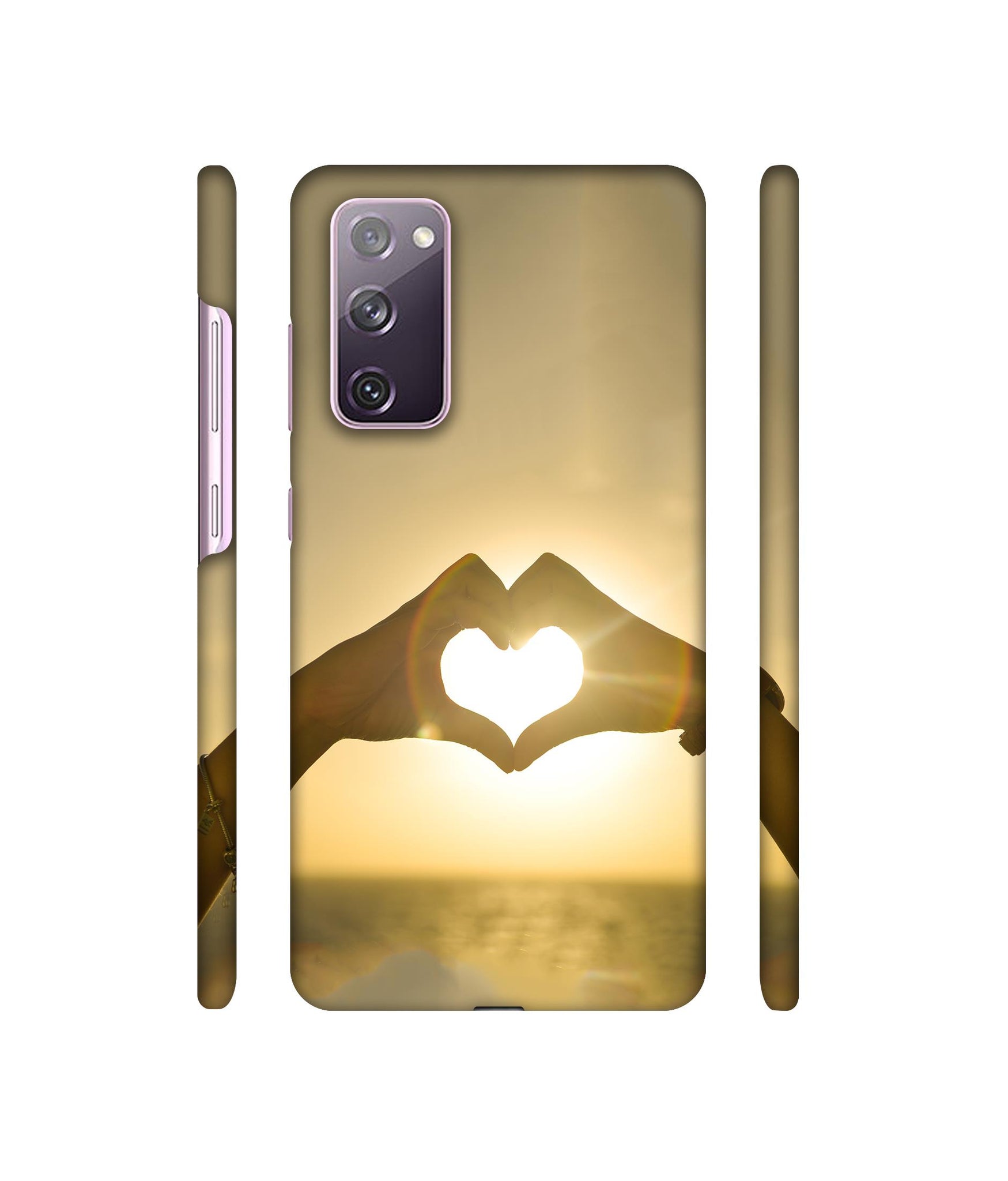 Heart in Hand Shape Designer Hard Back Cover for Samsung Galaxy S20 FE 5G