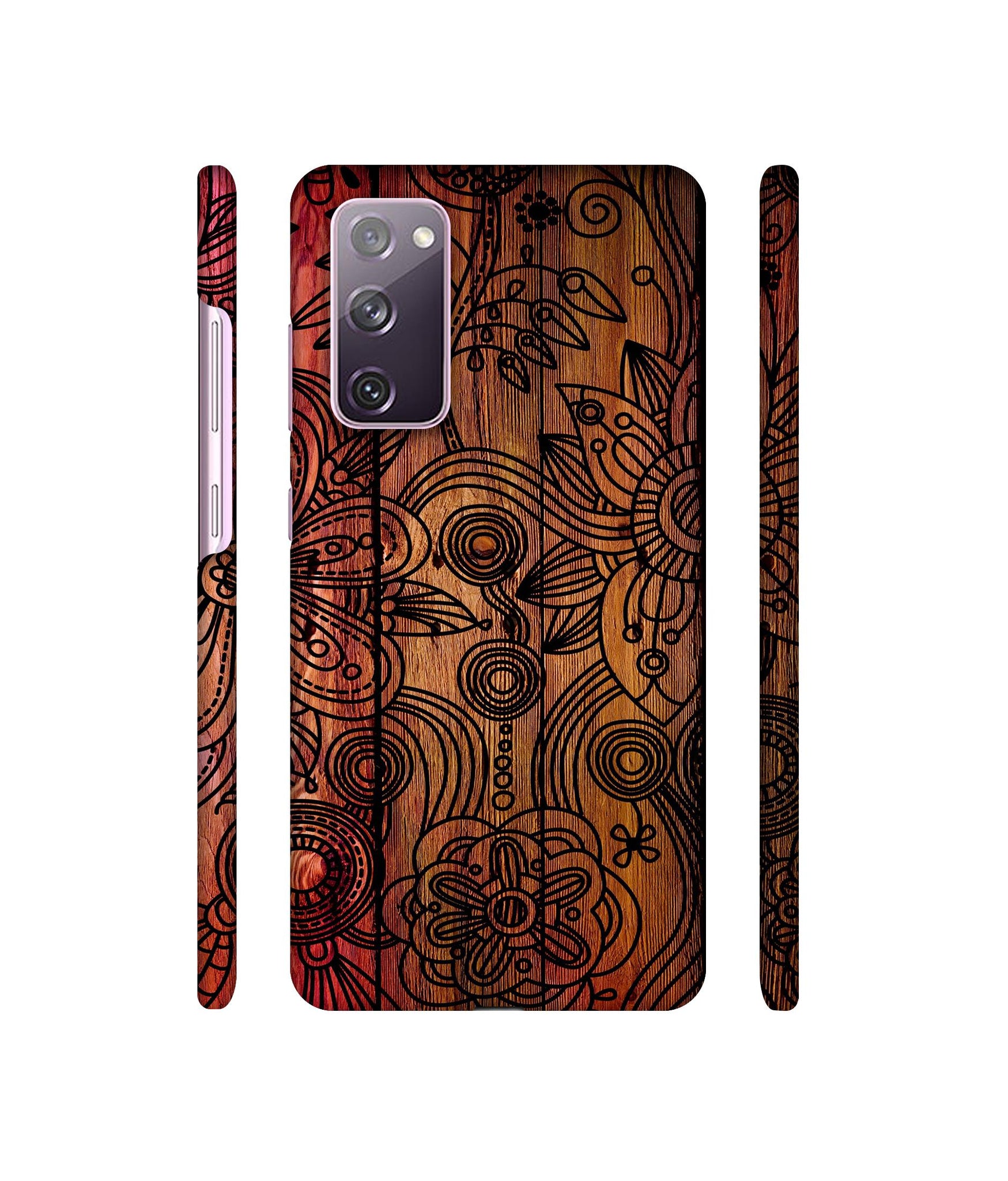Dark Wooden Background Designer Hard Back Cover for Samsung Galaxy S20 FE 5G