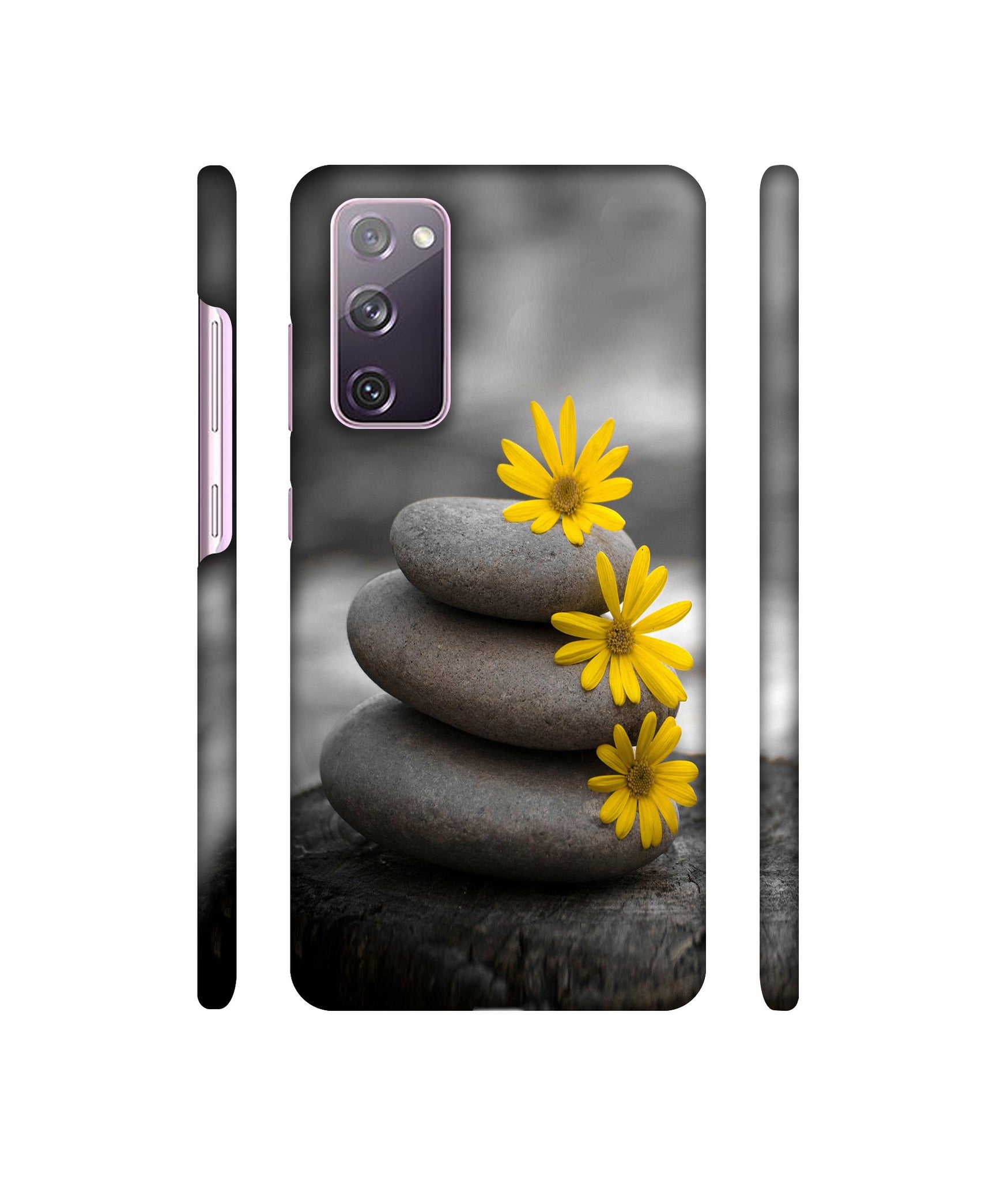 Stones And Flower Designer Hard Back Cover for Samsung Galaxy S20 FE 5G