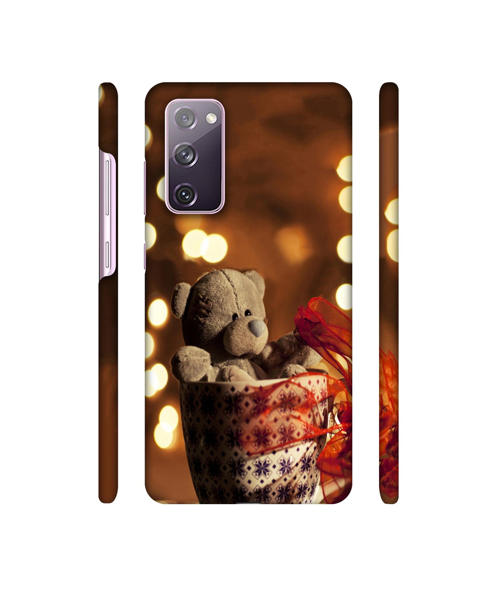 Teddy In Cup Designer Hard Back Cover for Samsung Galaxy S20 FE 5G