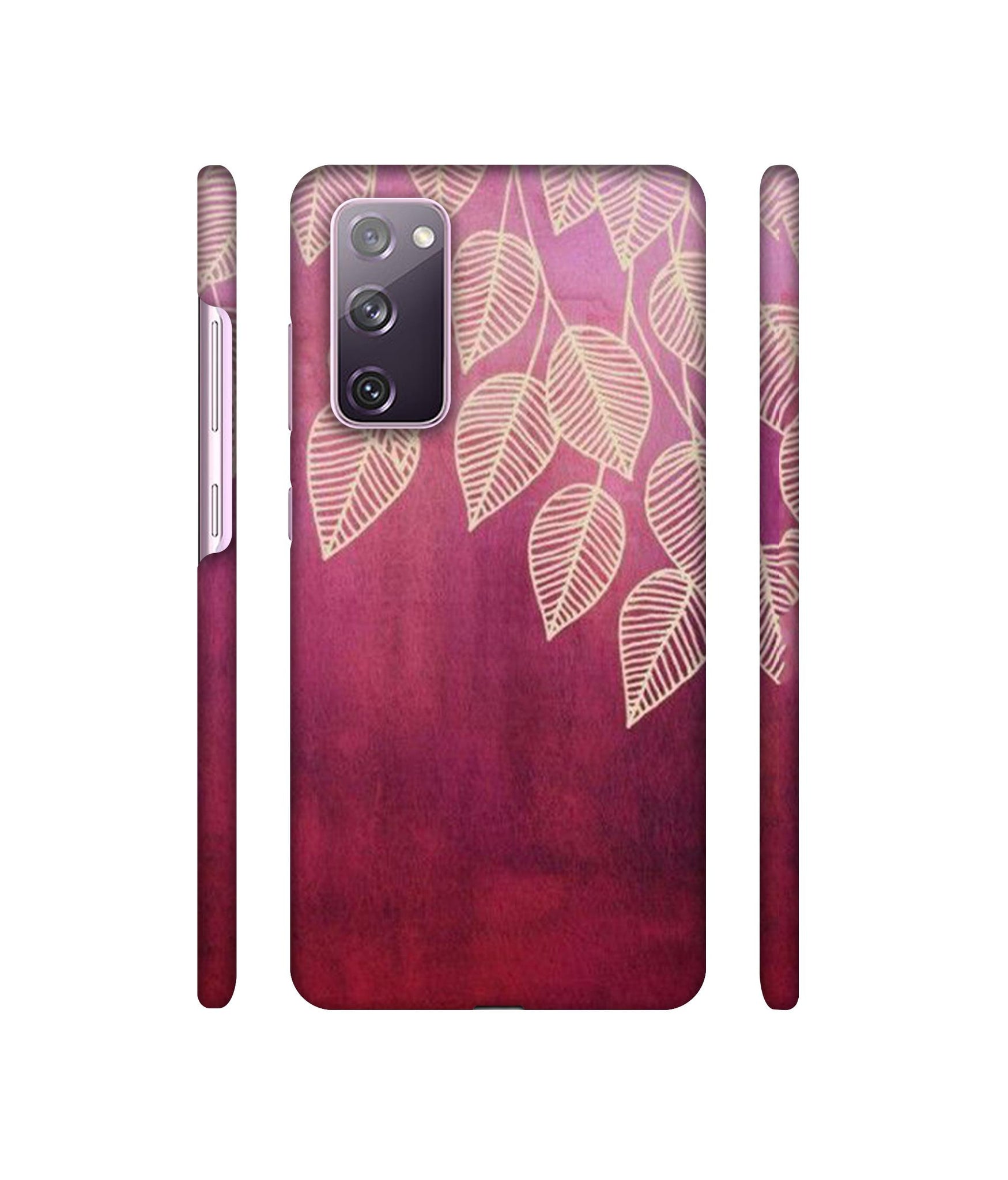 Leaf Pattern Designer Hard Back Cover for Samsung Galaxy S20 FE 5G