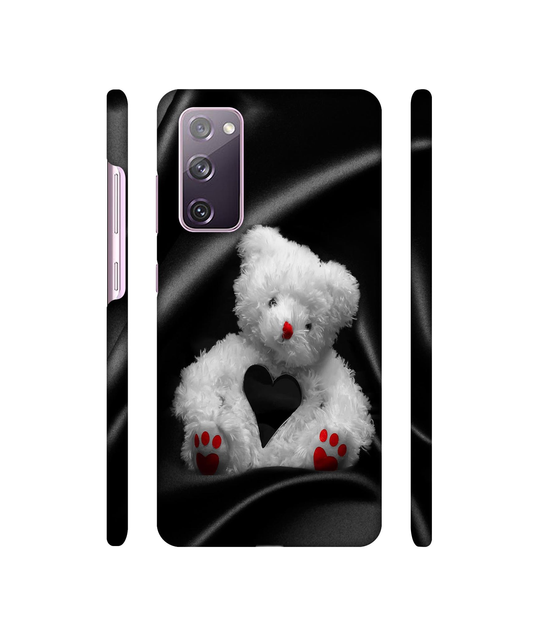 White Teddy Bear Designer Hard Back Cover for Samsung Galaxy S20 FE 5G