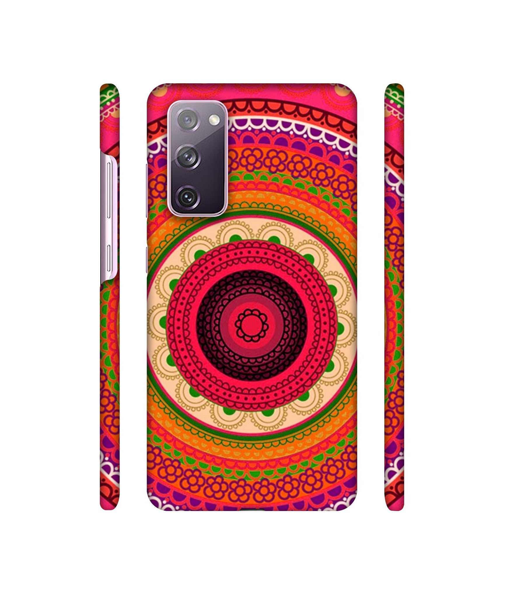 Round Rangoli Designer Hard Back Cover for Samsung Galaxy S20 FE 5G
