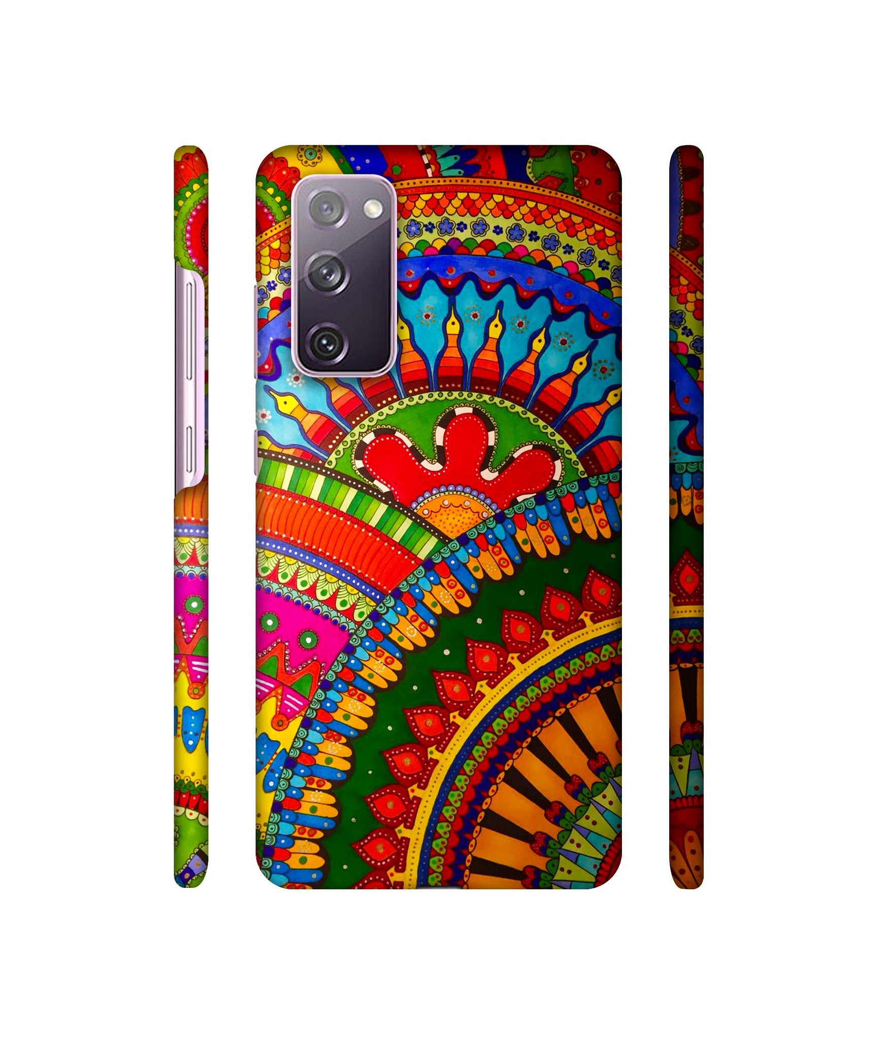 Rajasthani Rangoli Art Designer Hard Back Cover for Samsung Galaxy S20 FE 5G