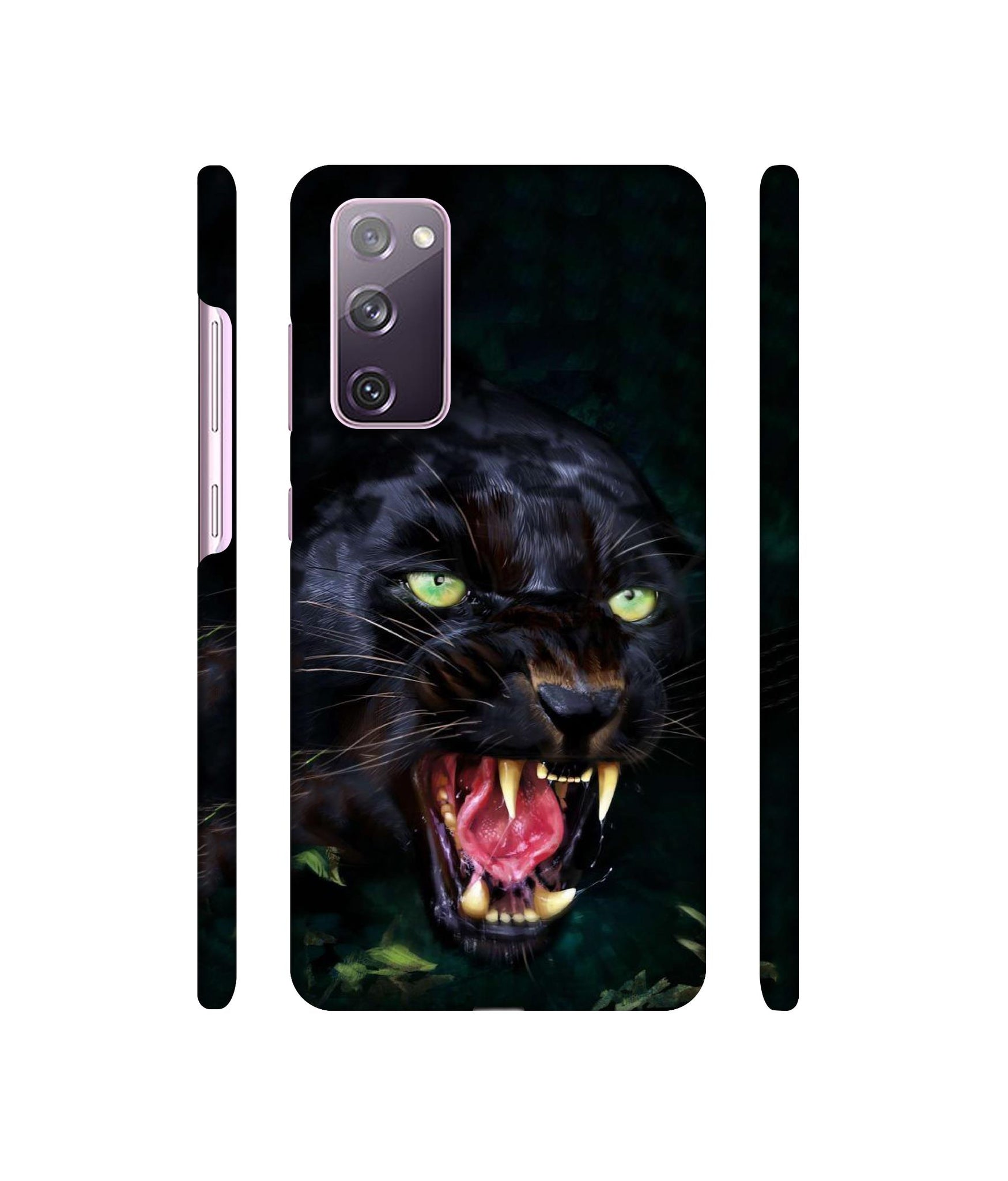 Angry Black Tiger Face Designer Hard Back Cover for Samsung Galaxy S20 FE 5G