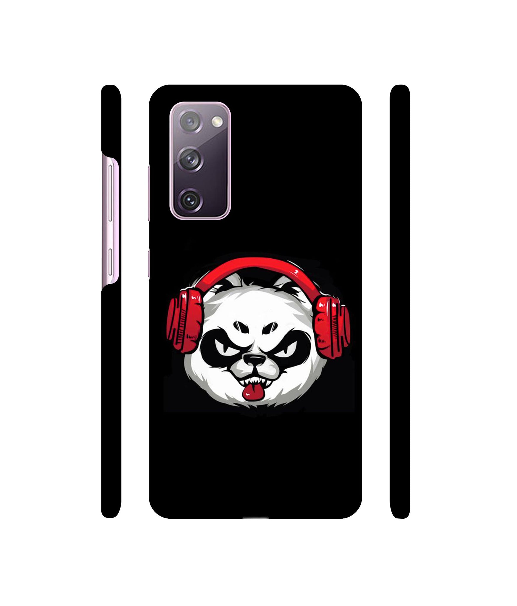 Panda With Headphone Designer Hard Back Cover for Samsung Galaxy S20 FE 5G