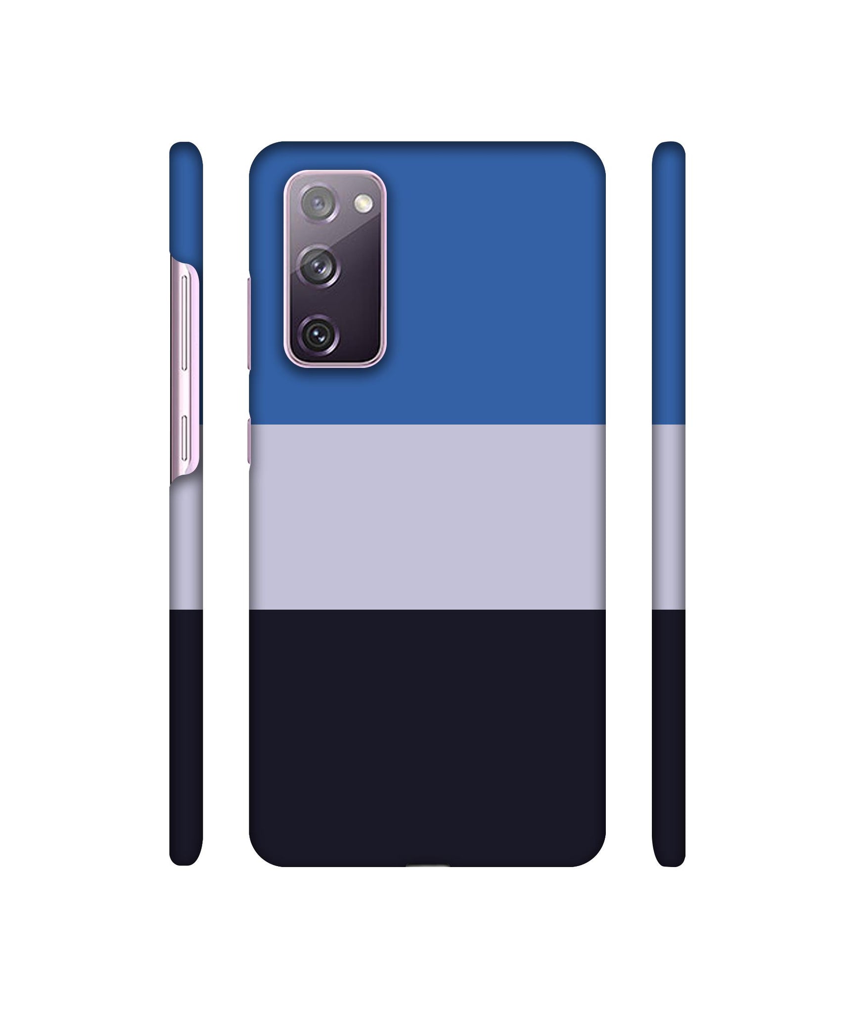 Three Colour Straps Designer Hard Back Cover for Samsung Galaxy S20 FE 5G