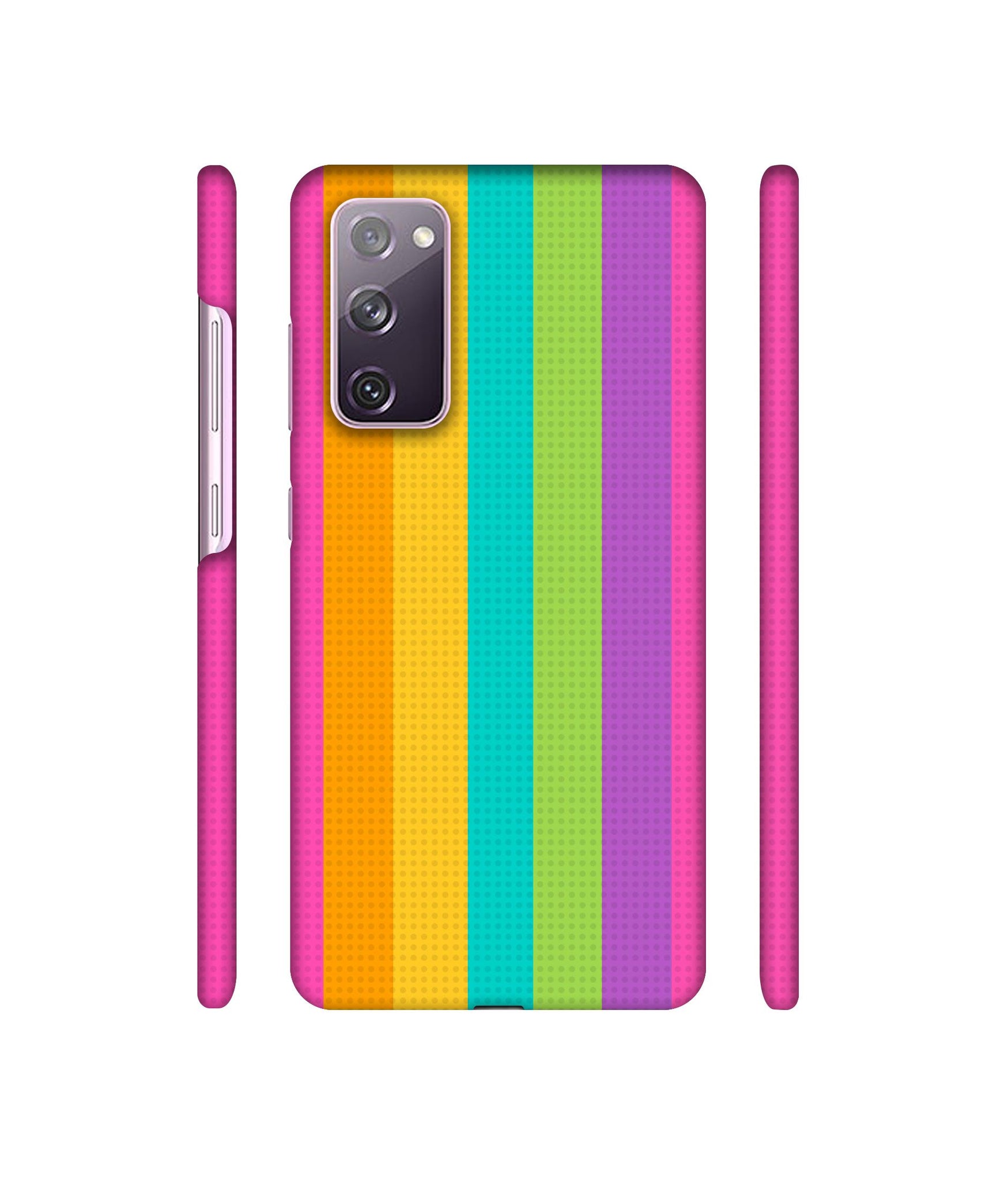 Random Colour Line Designer Hard Back Cover for Samsung Galaxy S20 FE 5G