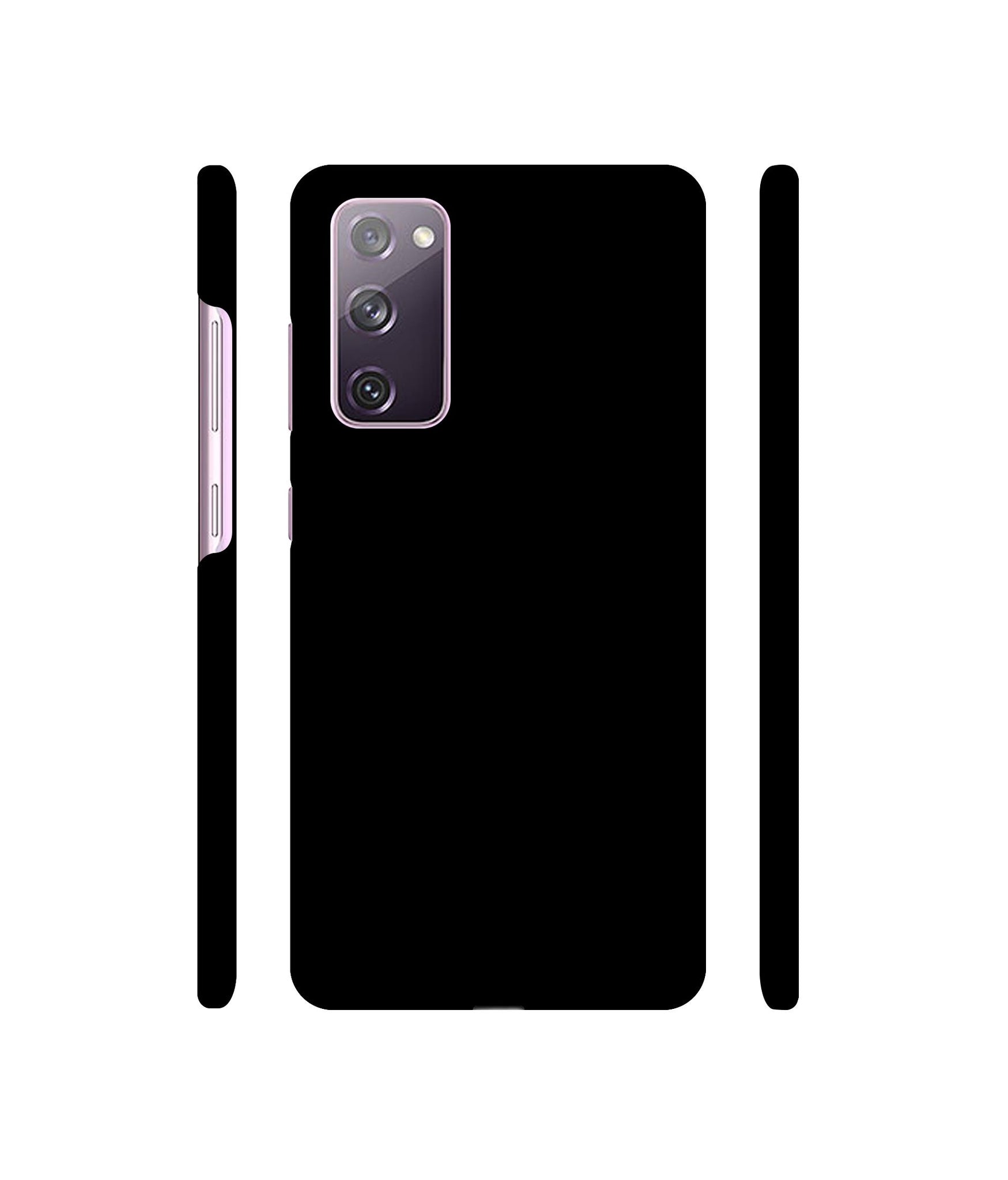 Solid Black Designer Hard Back Cover for Samsung Galaxy S20 FE 5G