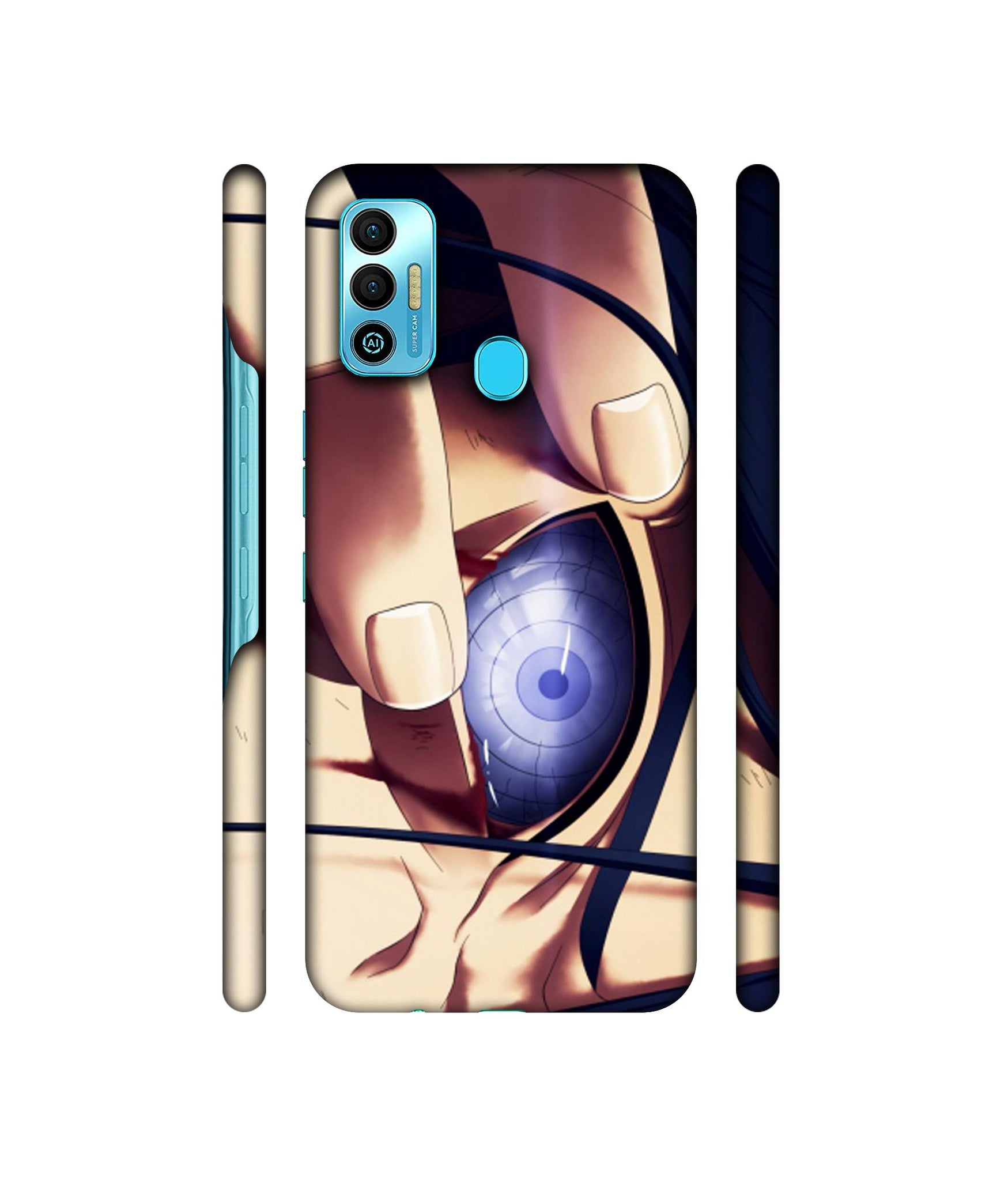 Anime Naruto Eye Designer Hard Back Cover for Tecno Spark 7T