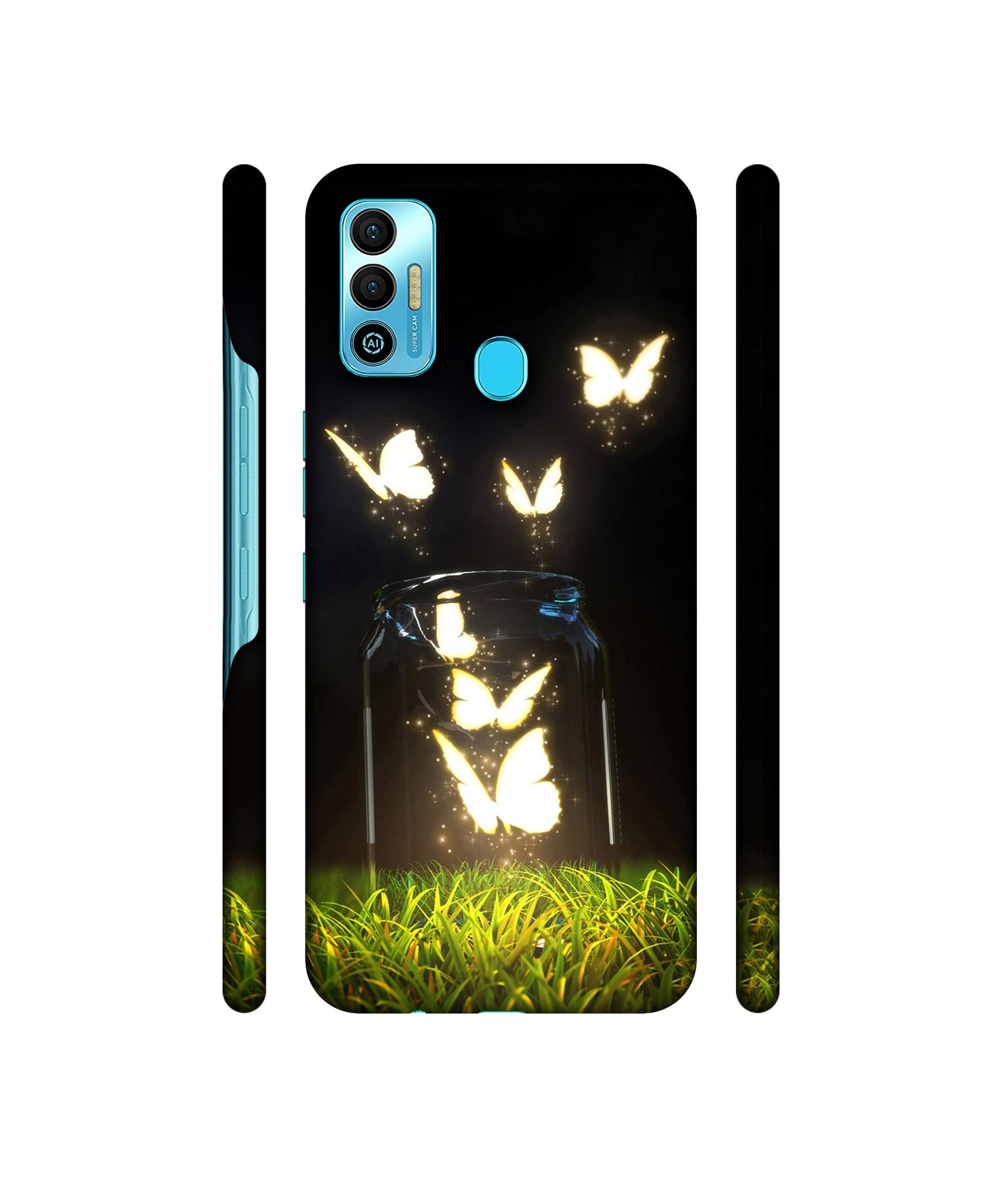 Butterfly Designer Hard Back Cover for Tecno Spark 7T