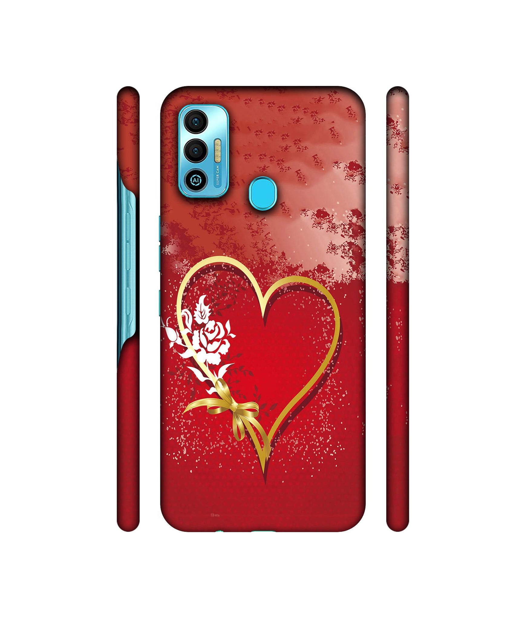 Love Rose Designer Hard Back Cover for Tecno Spark 7T