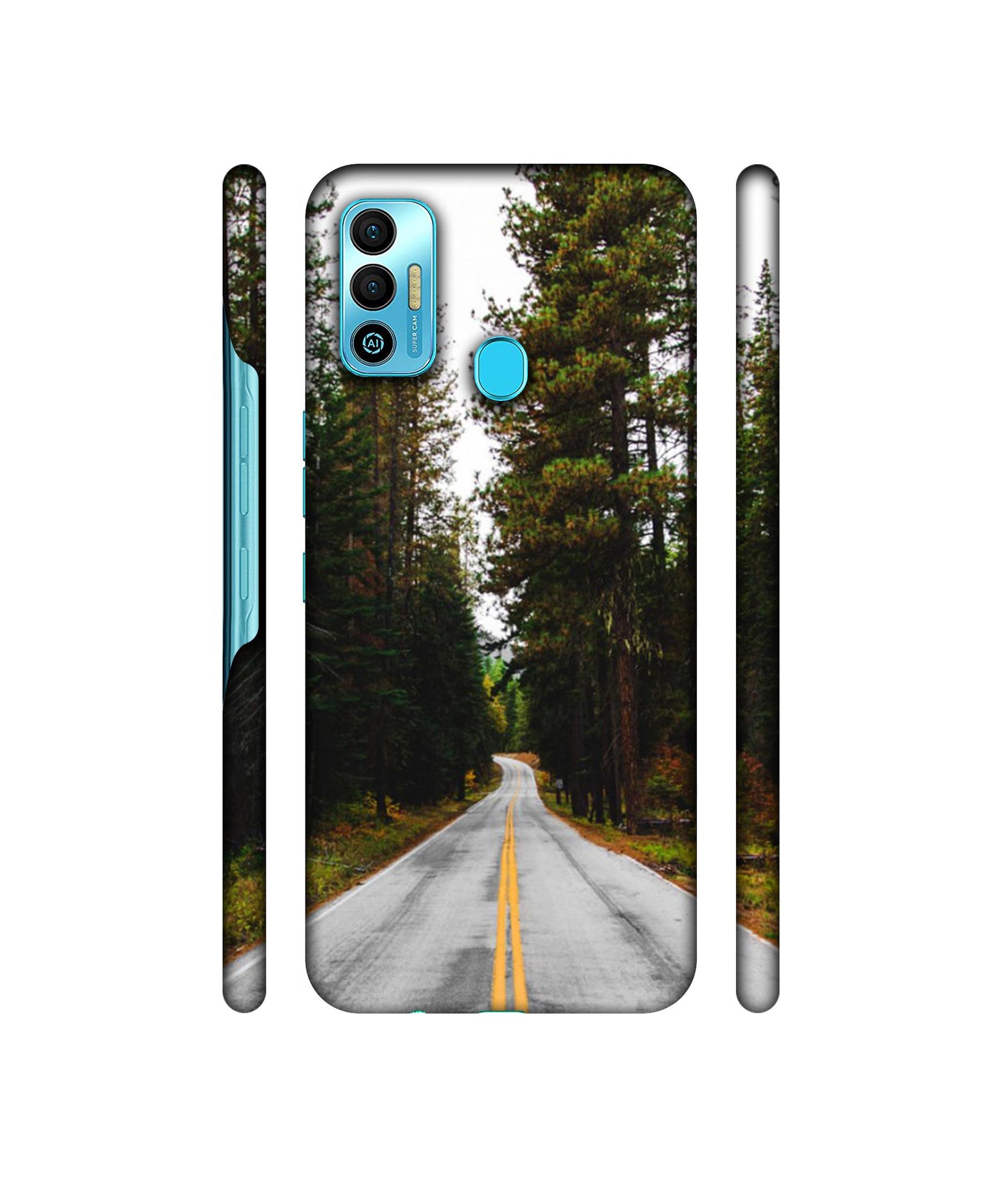Road Photo Designer Hard Back Cover for Tecno Spark 7T