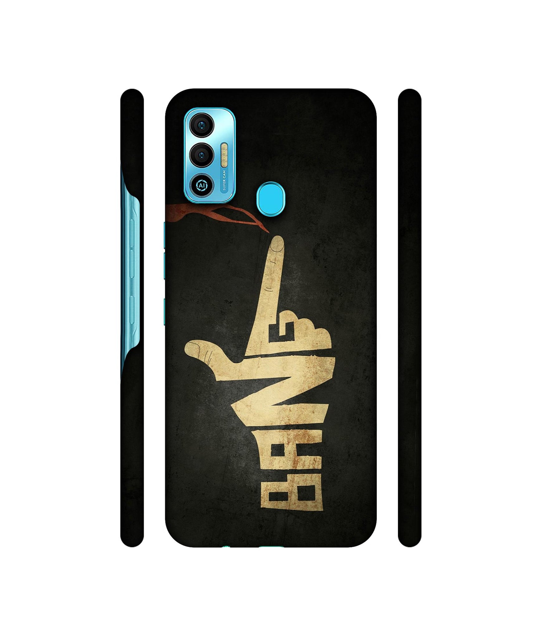 Pointing Designer Hard Back Cover for Tecno Spark 7T