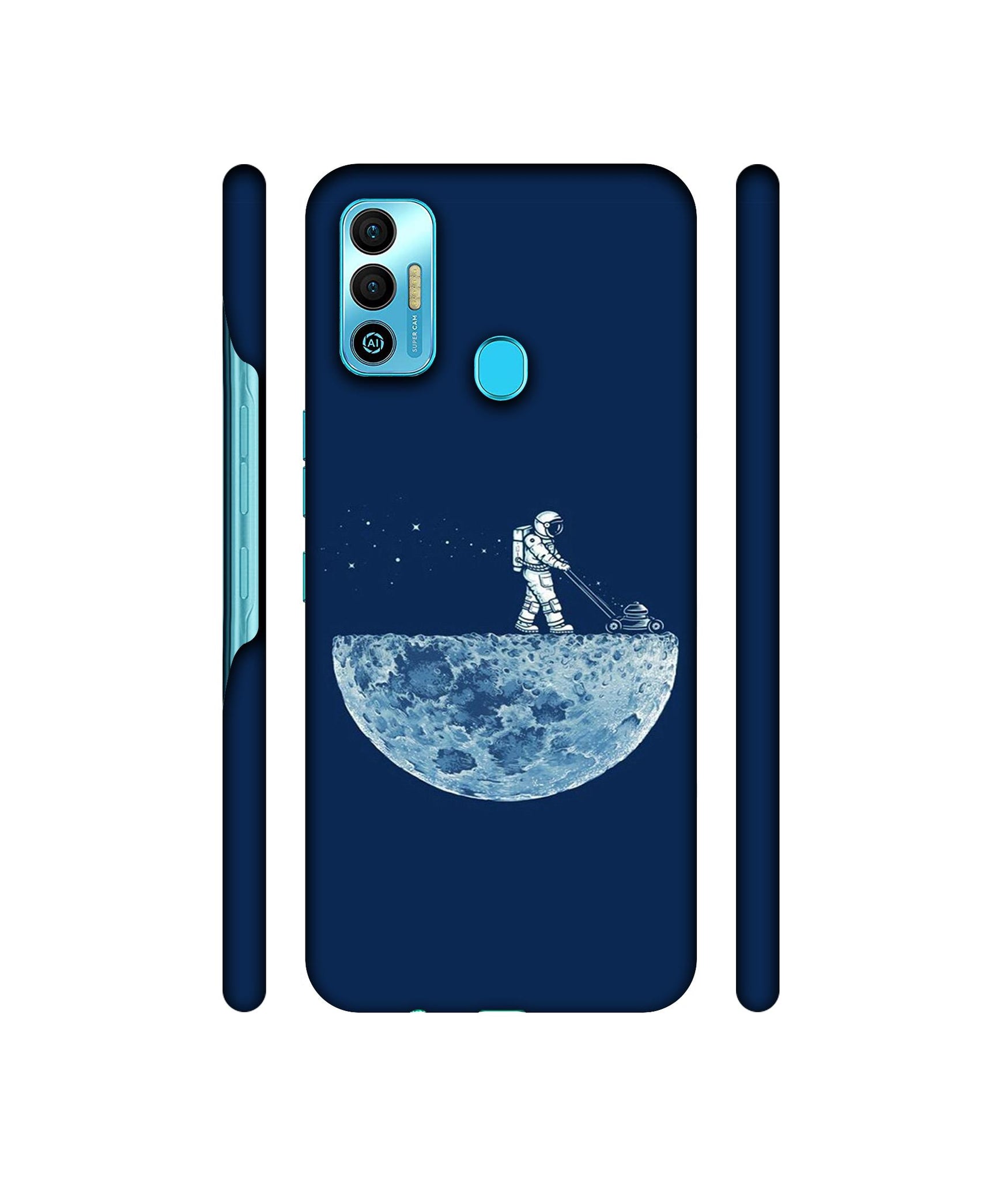 Moon Walk Designer Hard Back Cover for Tecno Spark 7T