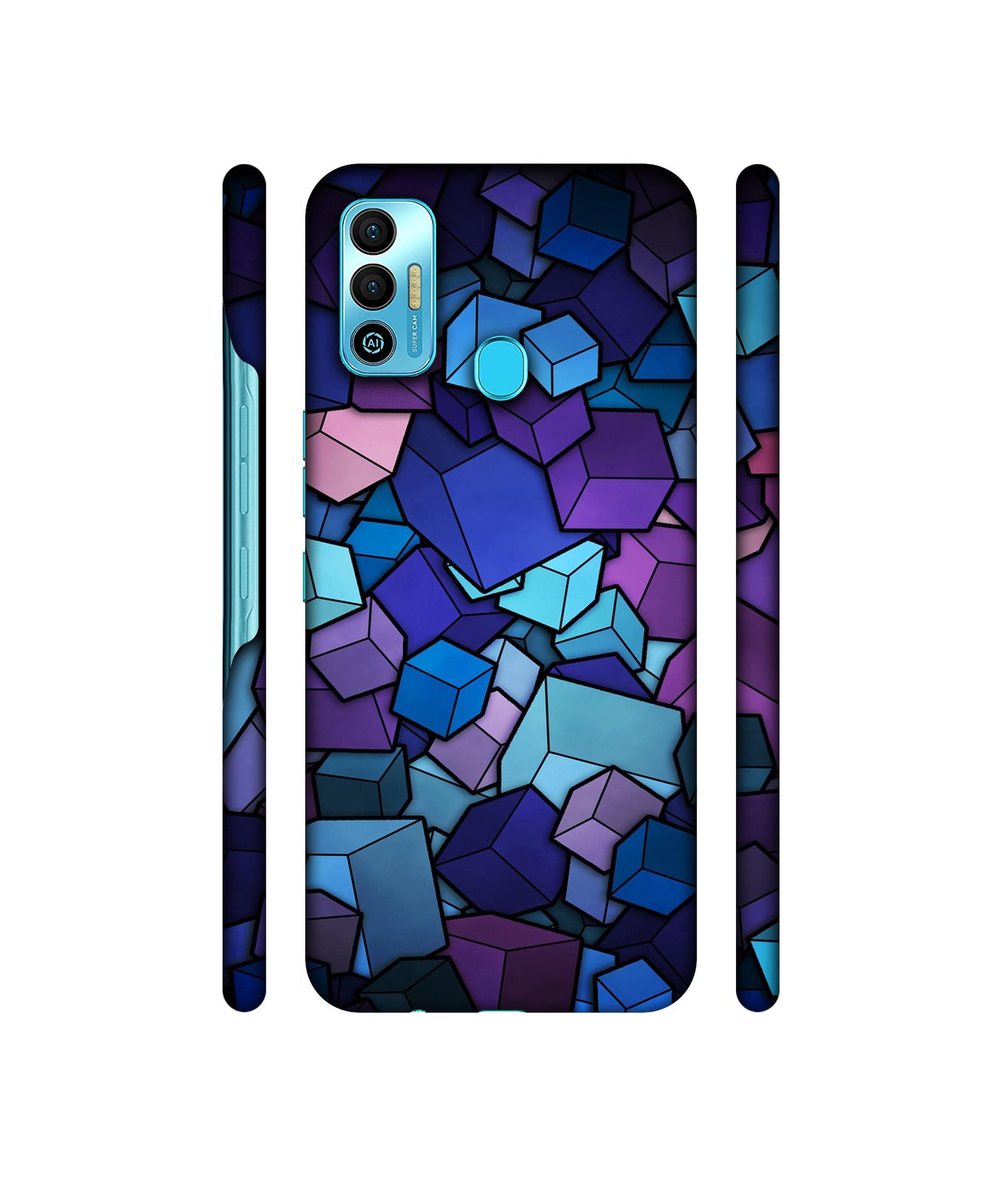 Color Box Designer Hard Back Cover for Tecno Spark 7T