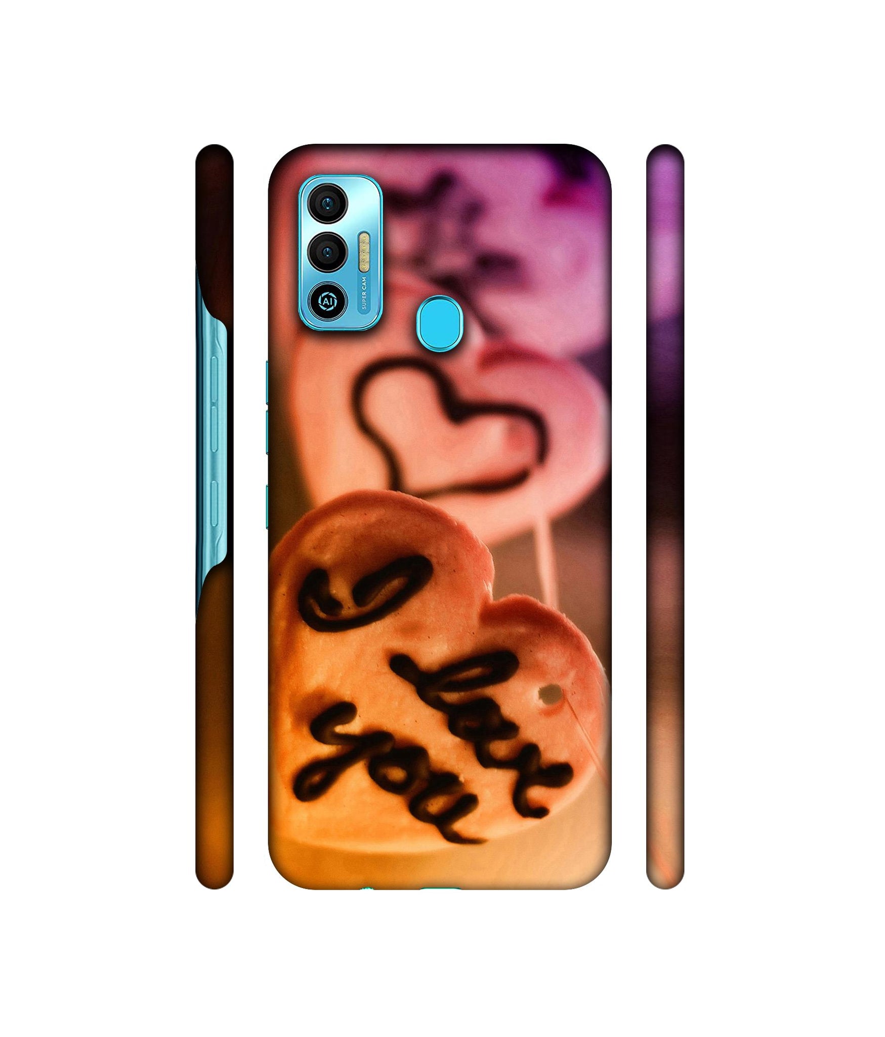 I Love you Designer Hard Back Cover for Tecno Spark 7T