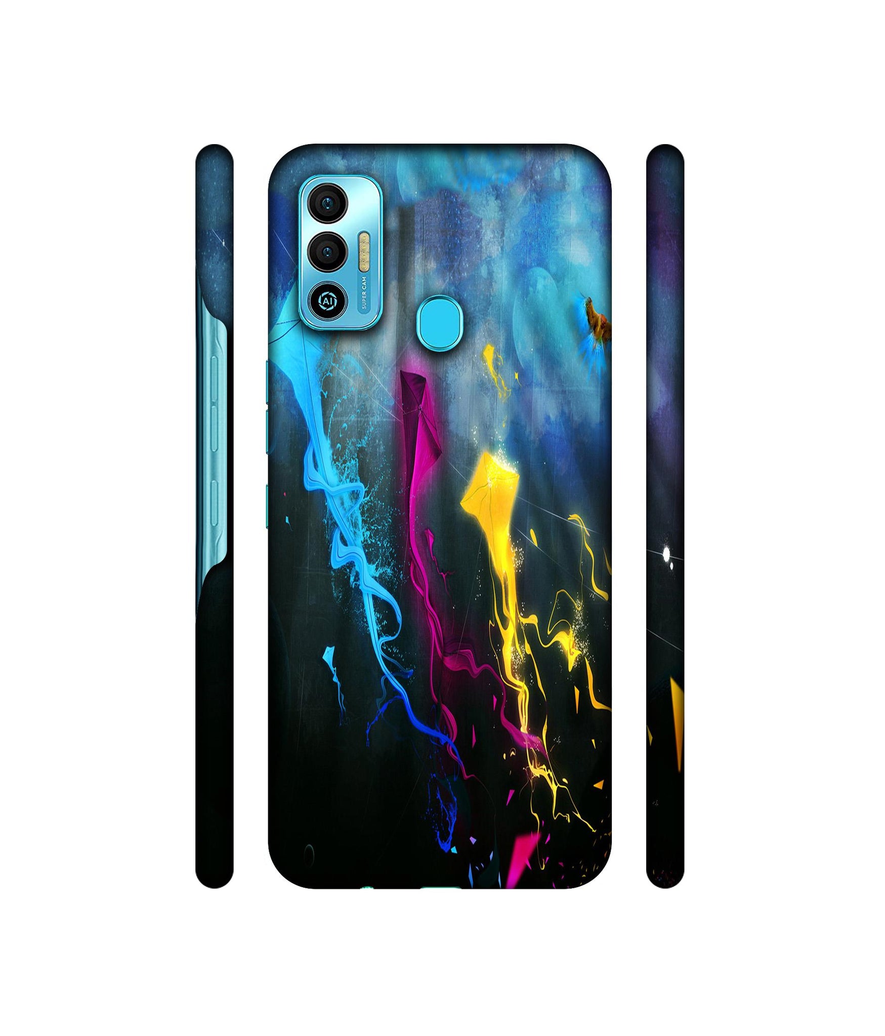 Kites Designer Hard Back Cover for Tecno Spark 7T