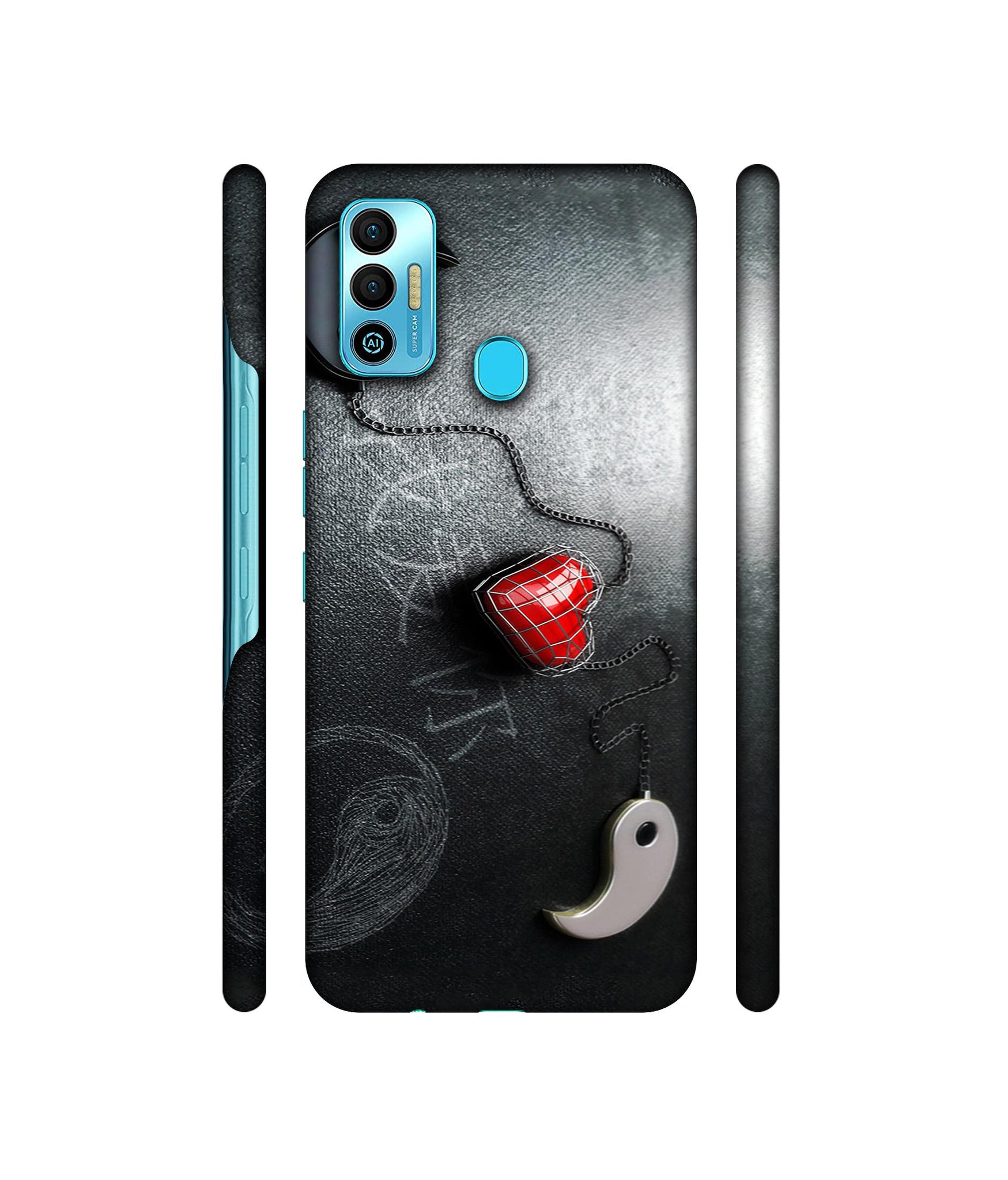 Chinnese Yin and Yang Designer Hard Back Cover for Tecno Spark 7T