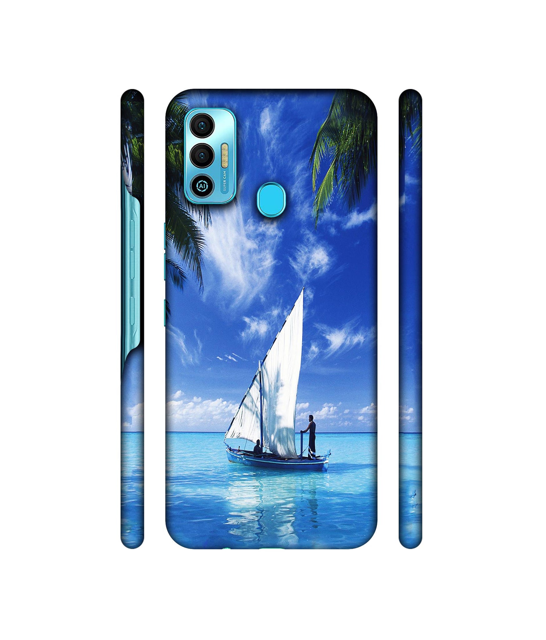 Indian Ocean Designer Hard Back Cover for Tecno Spark 7T