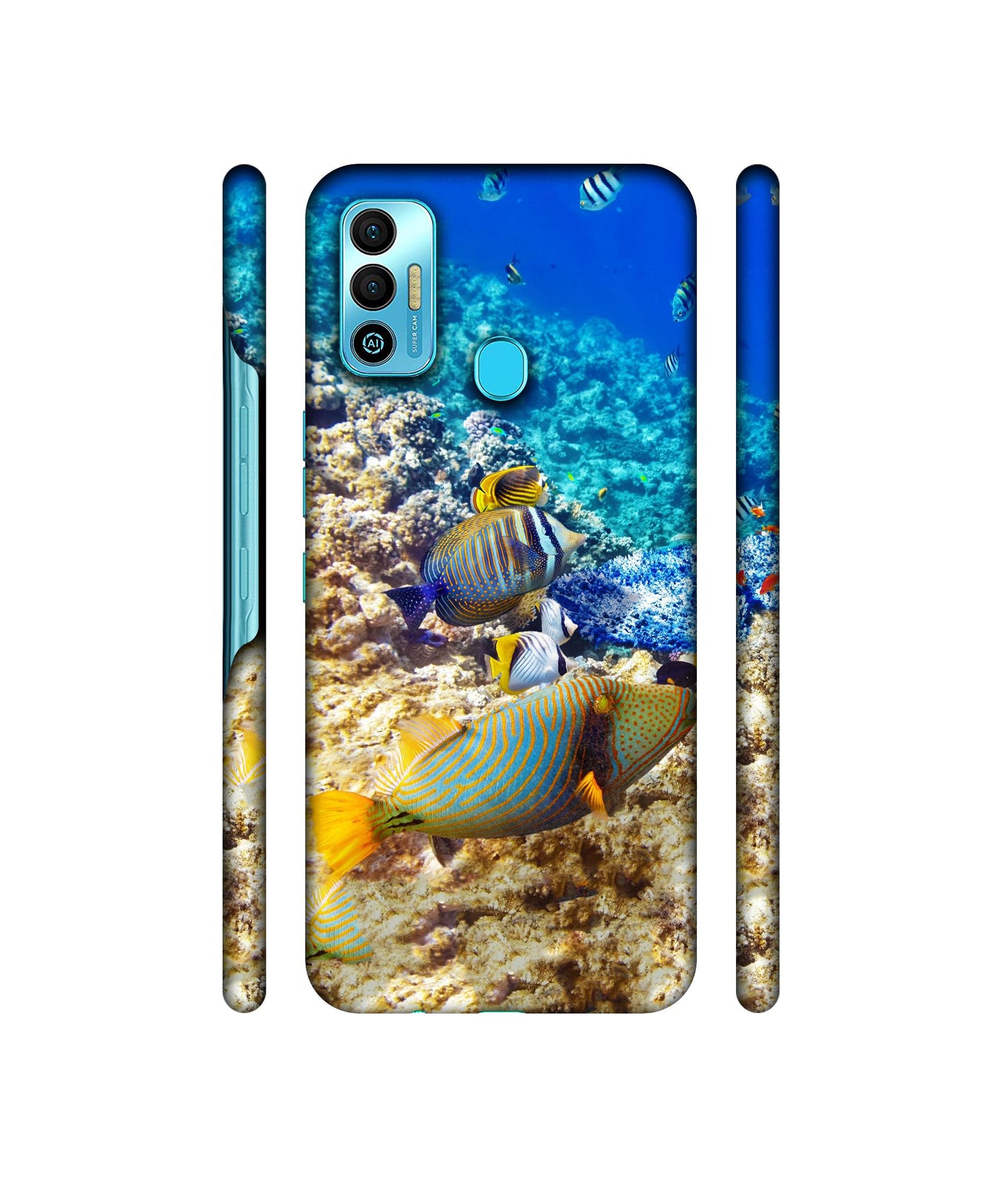Underwater World Designer Hard Back Cover for Tecno Spark 7T