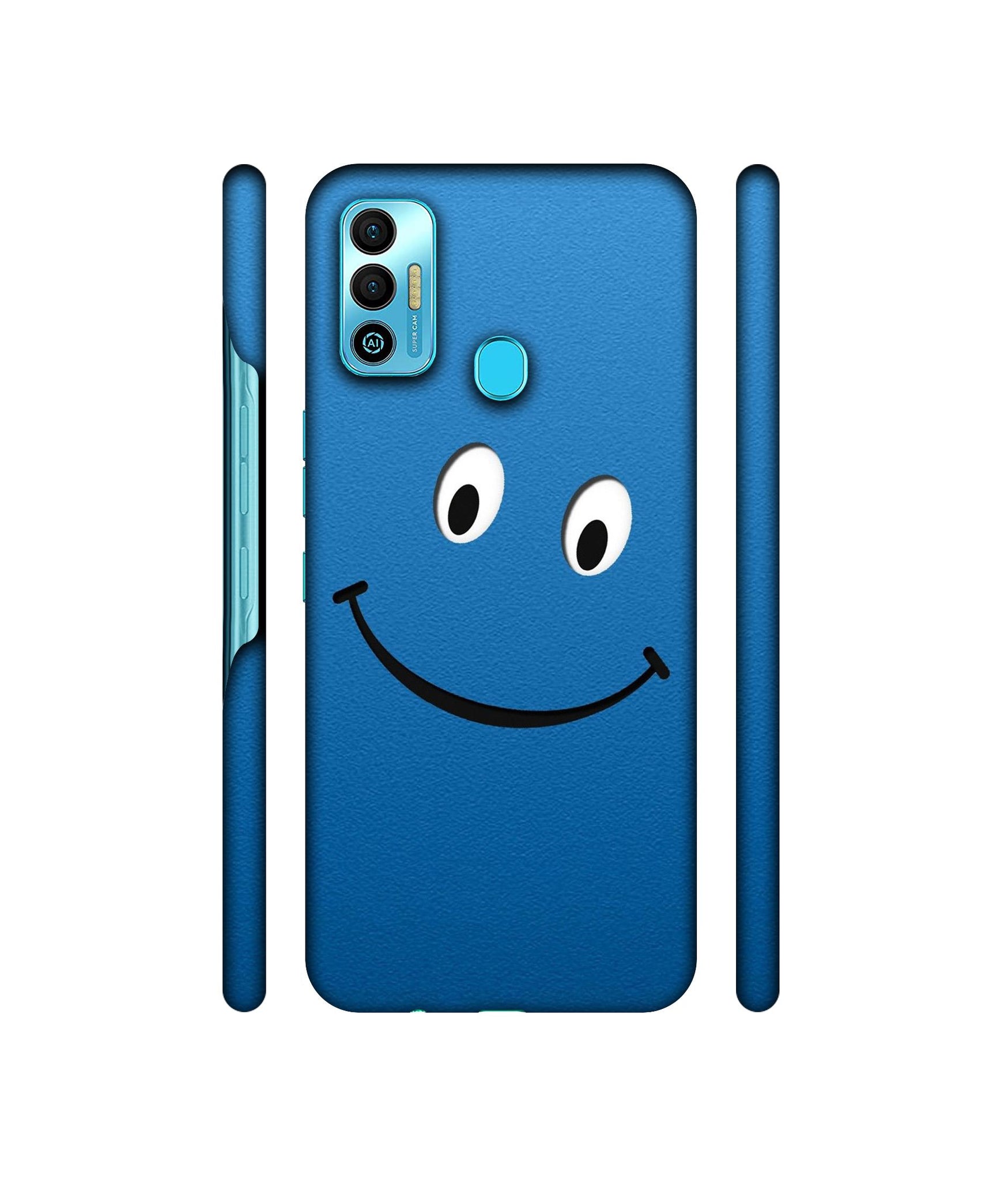 Happy Designer Hard Back Cover for Tecno Spark 7T