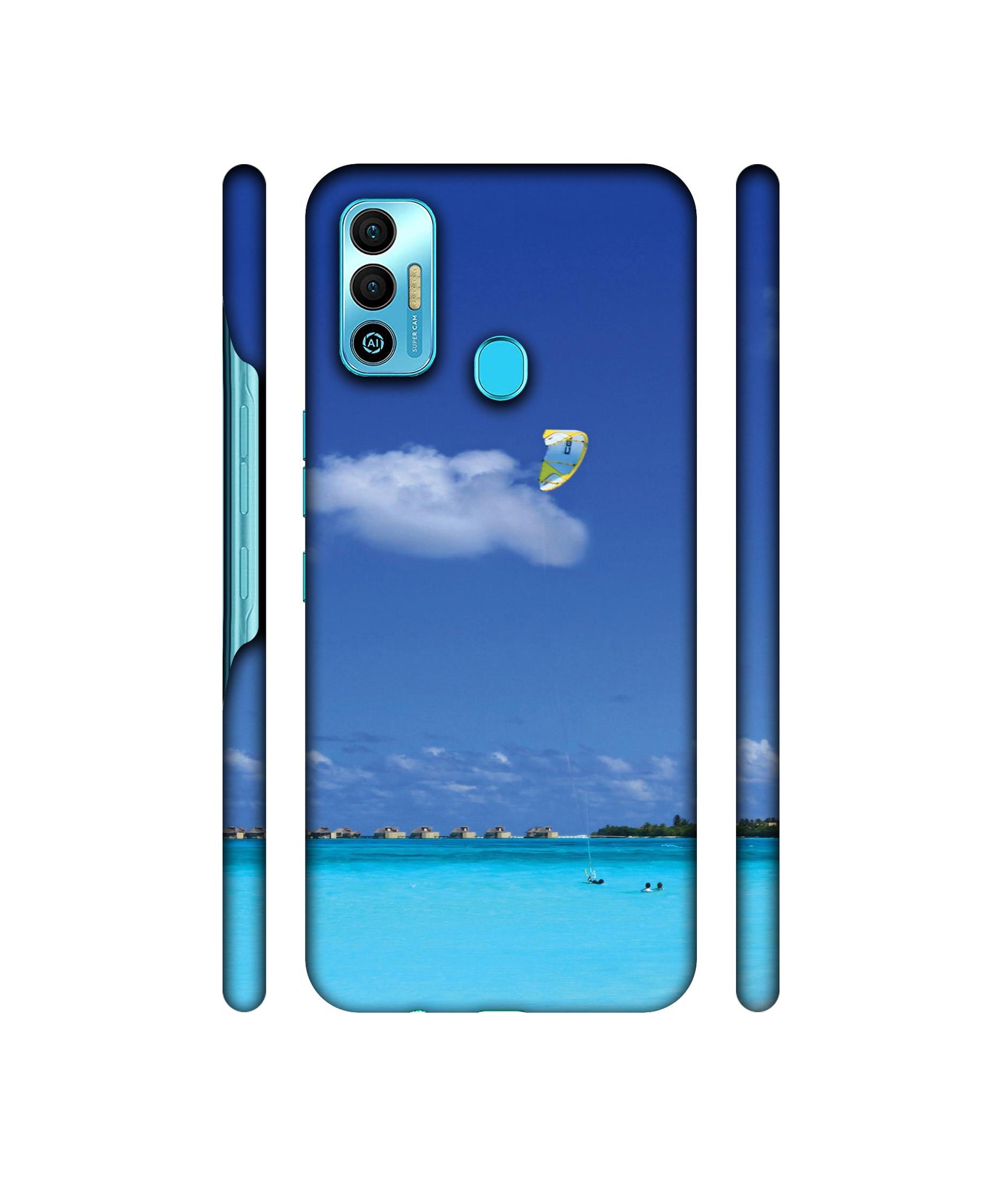 Maldivies Ocean Designer Hard Back Cover for Tecno Spark 7T