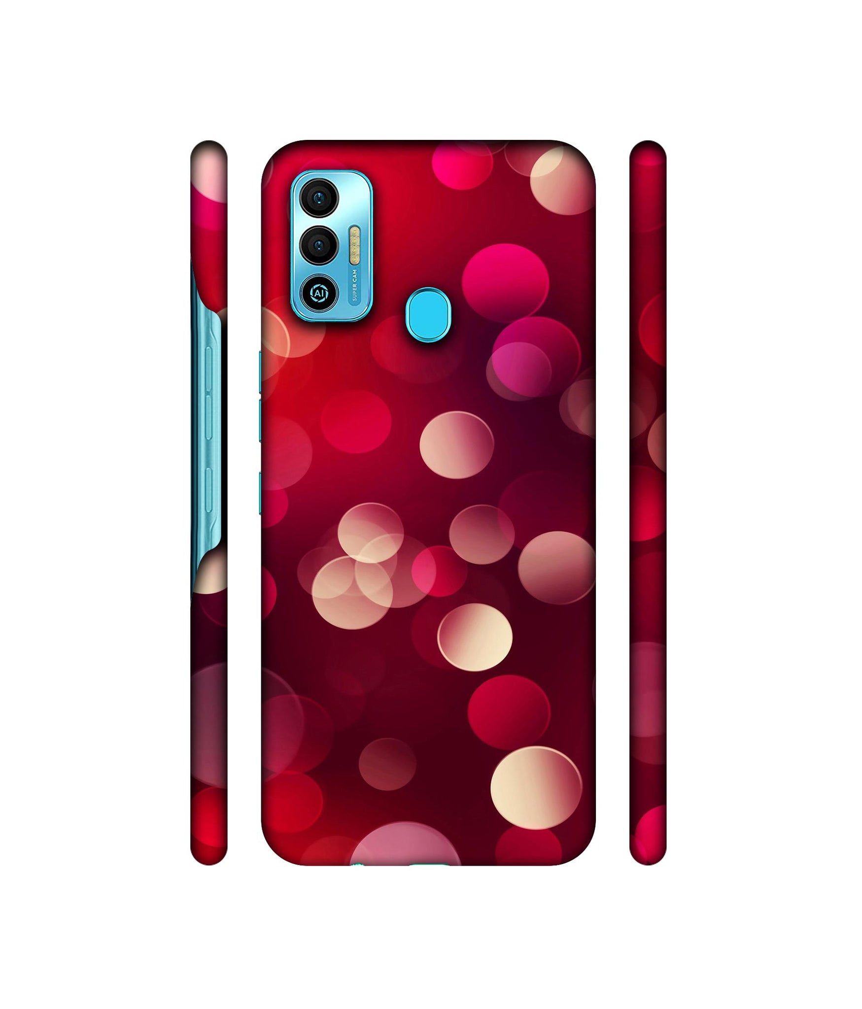 3D Circles Designer Hard Back Cover for Tecno Spark 7T
